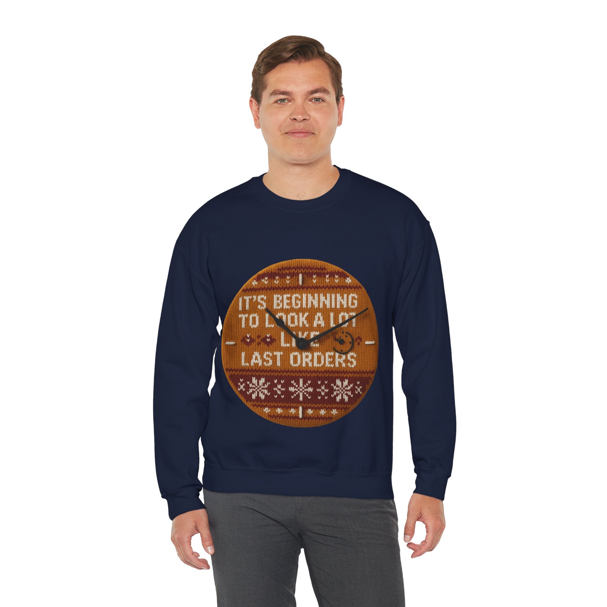 Ugly Xmas Jumper Sweatshirt — "Last orders" Christmas Crewneck