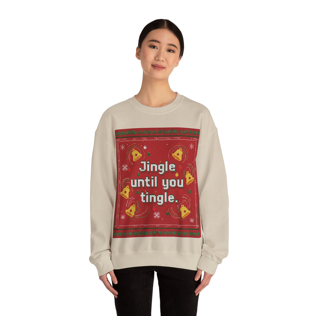 Ugly Xmas Jumper Sweatshirt — "Jingle until you" Christmas Crewneck
