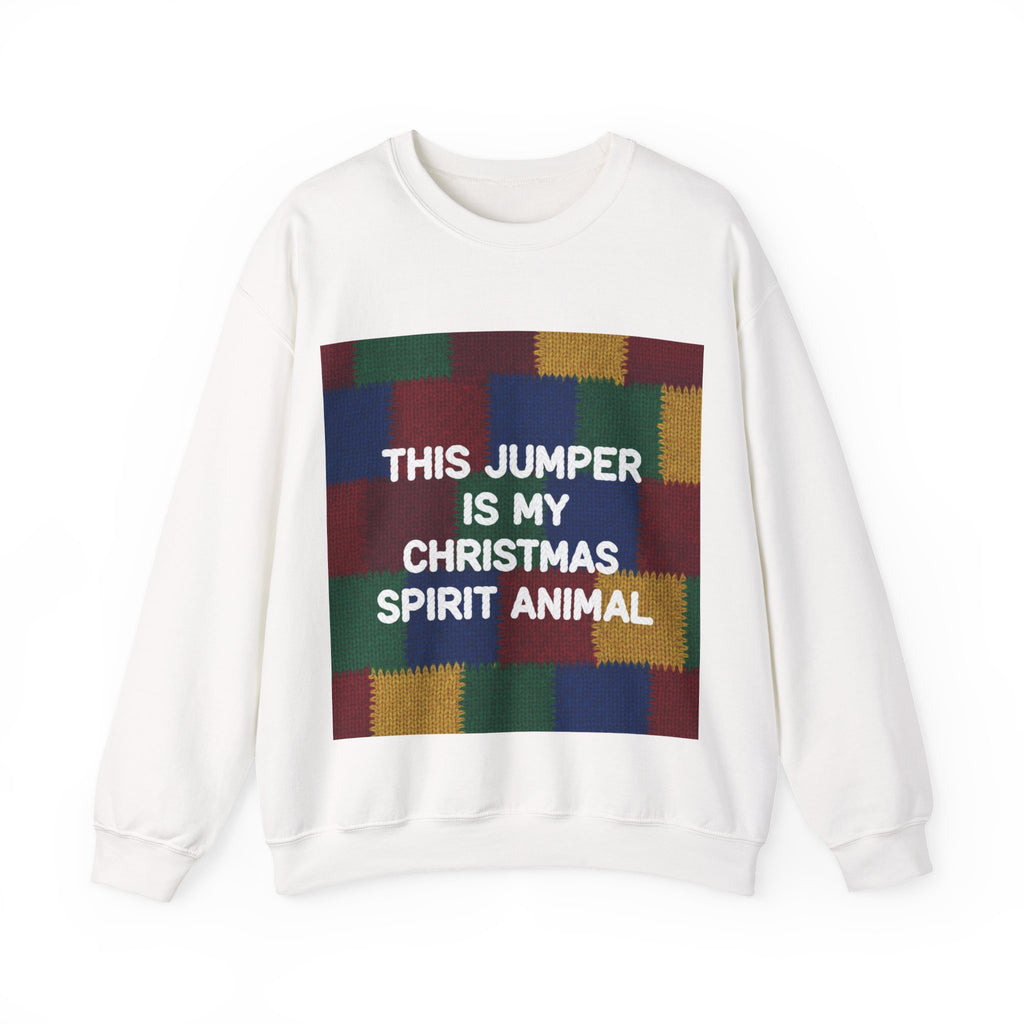 Ugly Xmas Jumper Sweatshirt — "This Jumper is my Christmas Spirit Animal" Christmas Crewneck