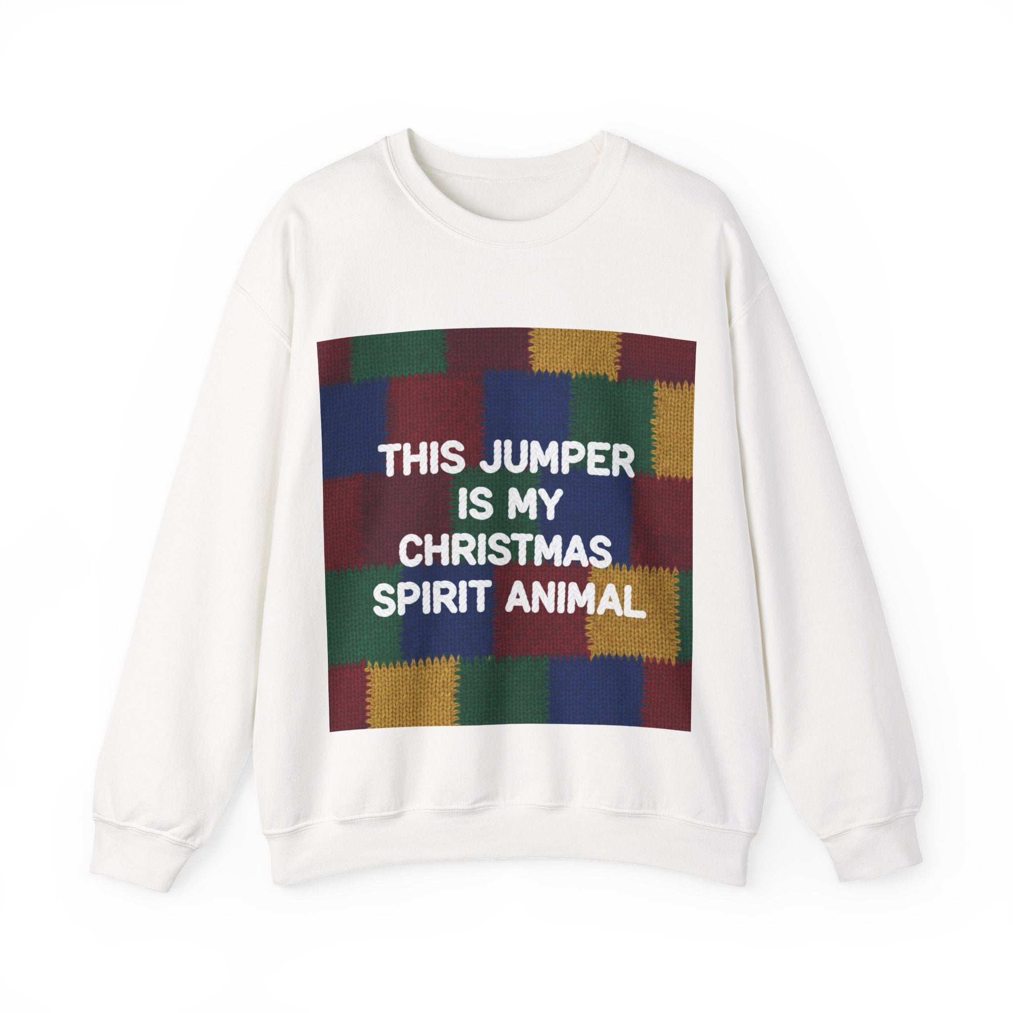 Ugly Xmas Jumper Sweatshirt — "This Jumper is my Christmas Spirit Animal" Christmas Crewneck