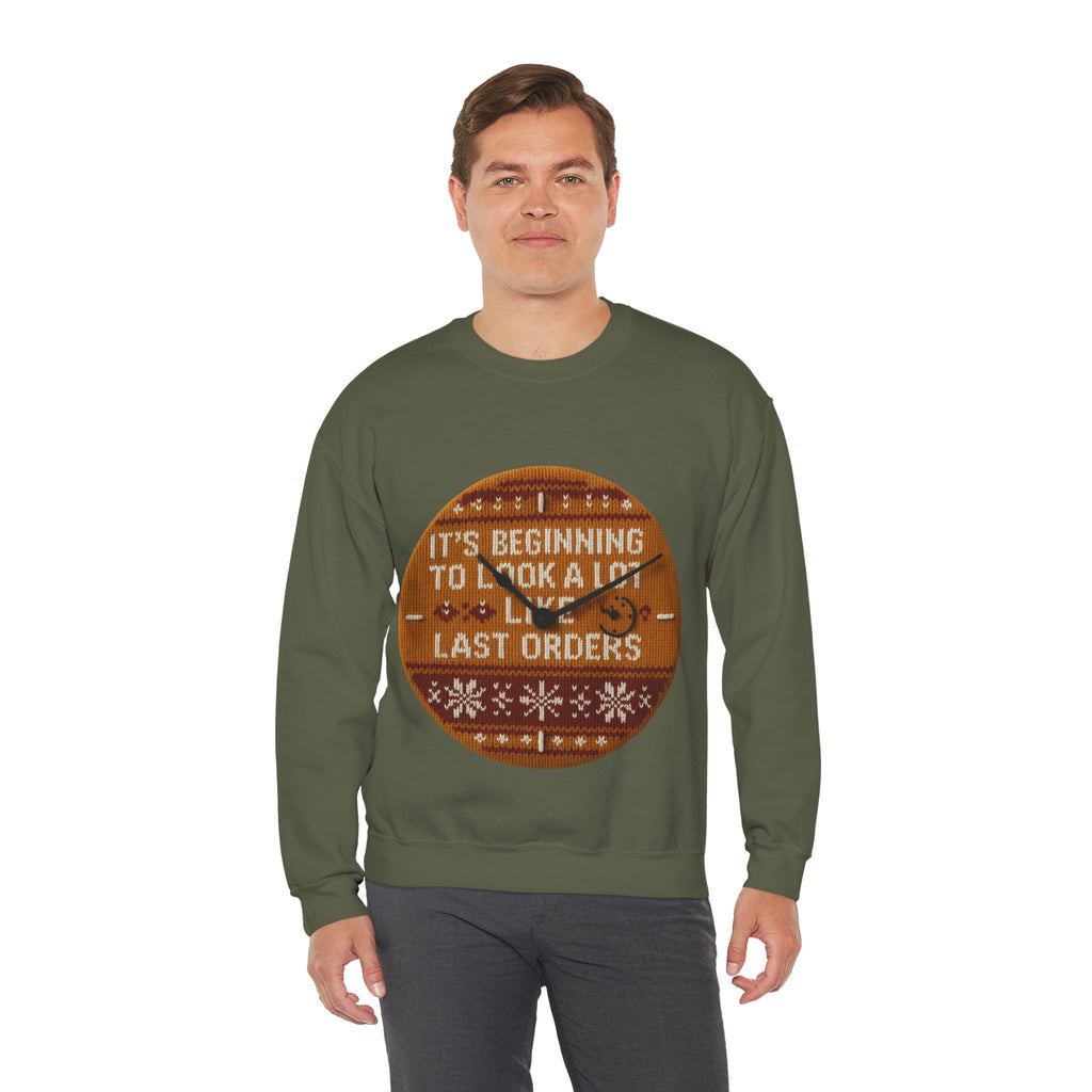 Ugly Xmas Jumper Sweatshirt — "Last orders" Christmas Crewneck