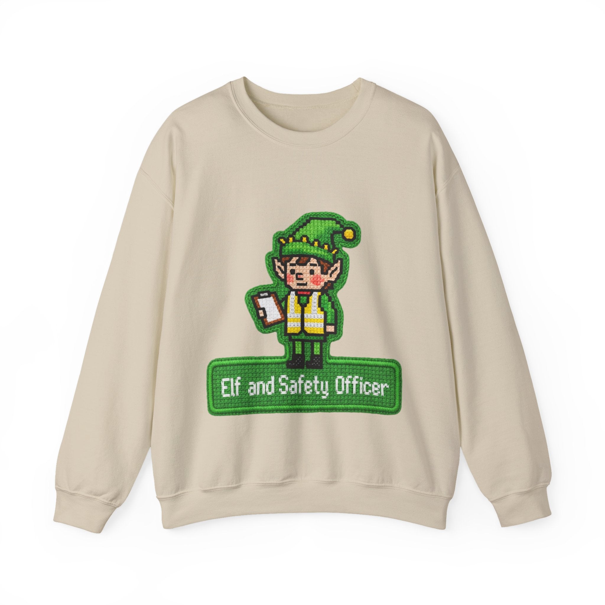 Ugly Xmas Jumper Sweatshirt — "Elf and Safety" Christmas Crewneck