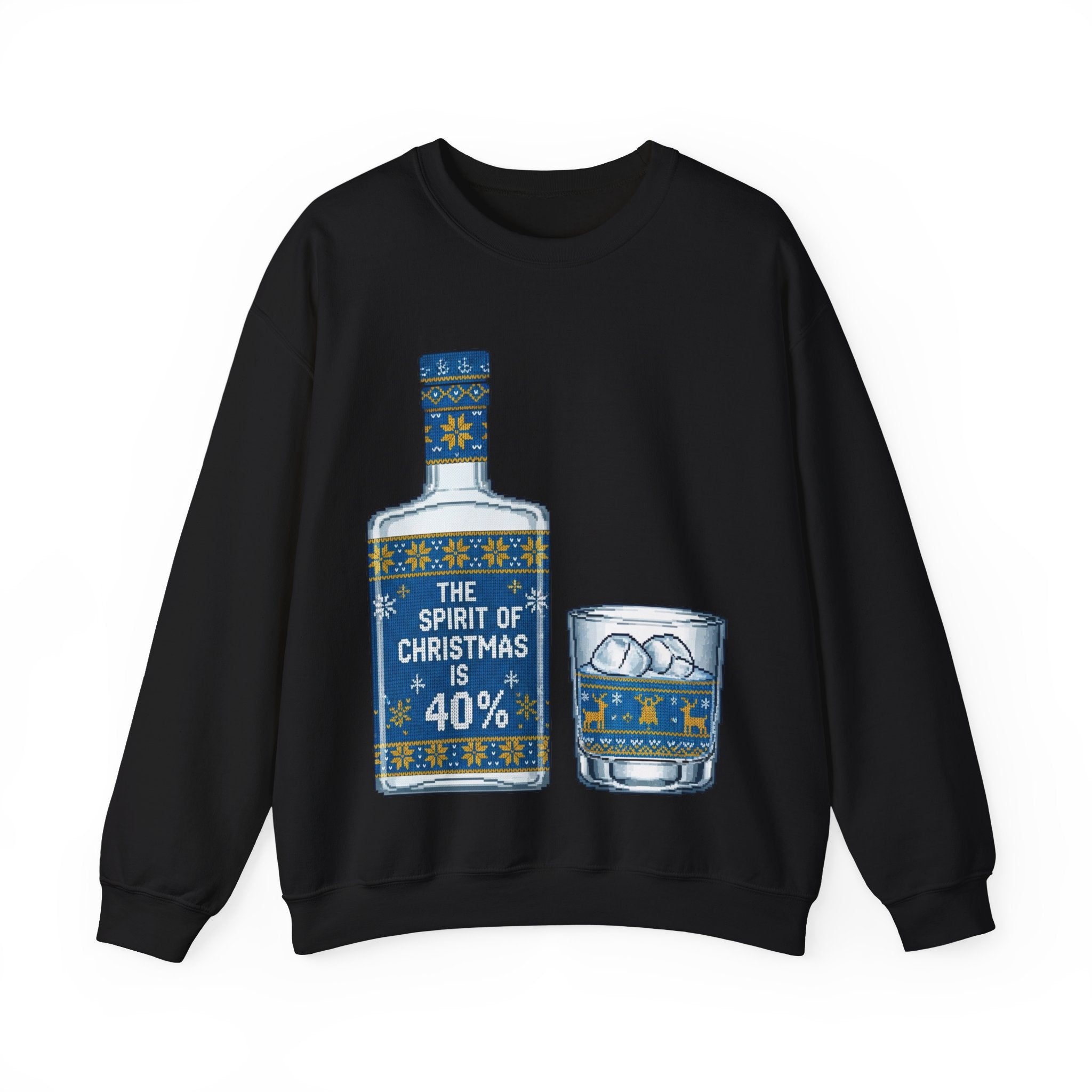 Ugly Xmas Jumper Sweatshirt — "40% Spirit of Christmas" Christmas Crewneck