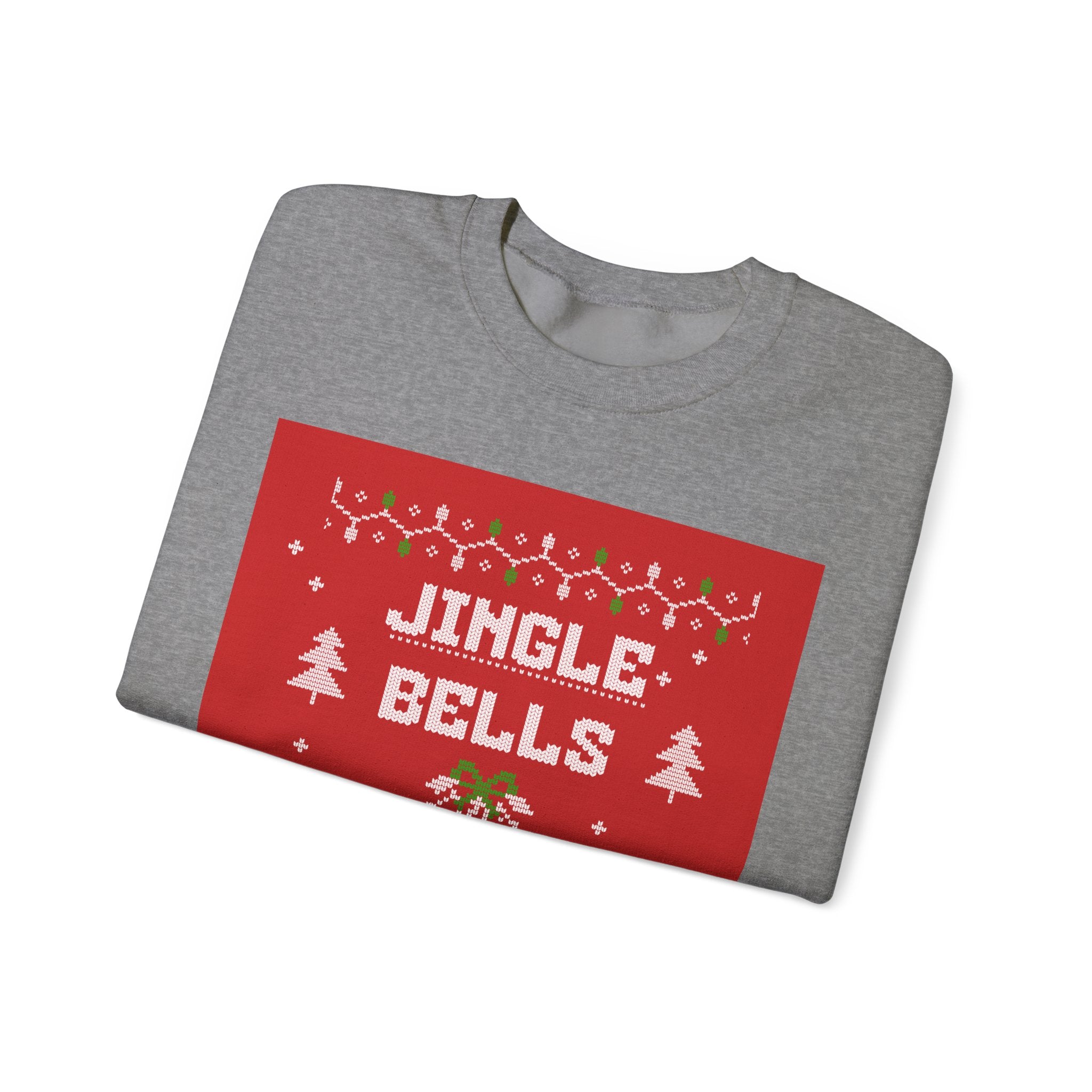 Ugly Xmas Jumper Sweatshirt — "Jingle Bells My Ex Can't Spell" Christmas Crewneck