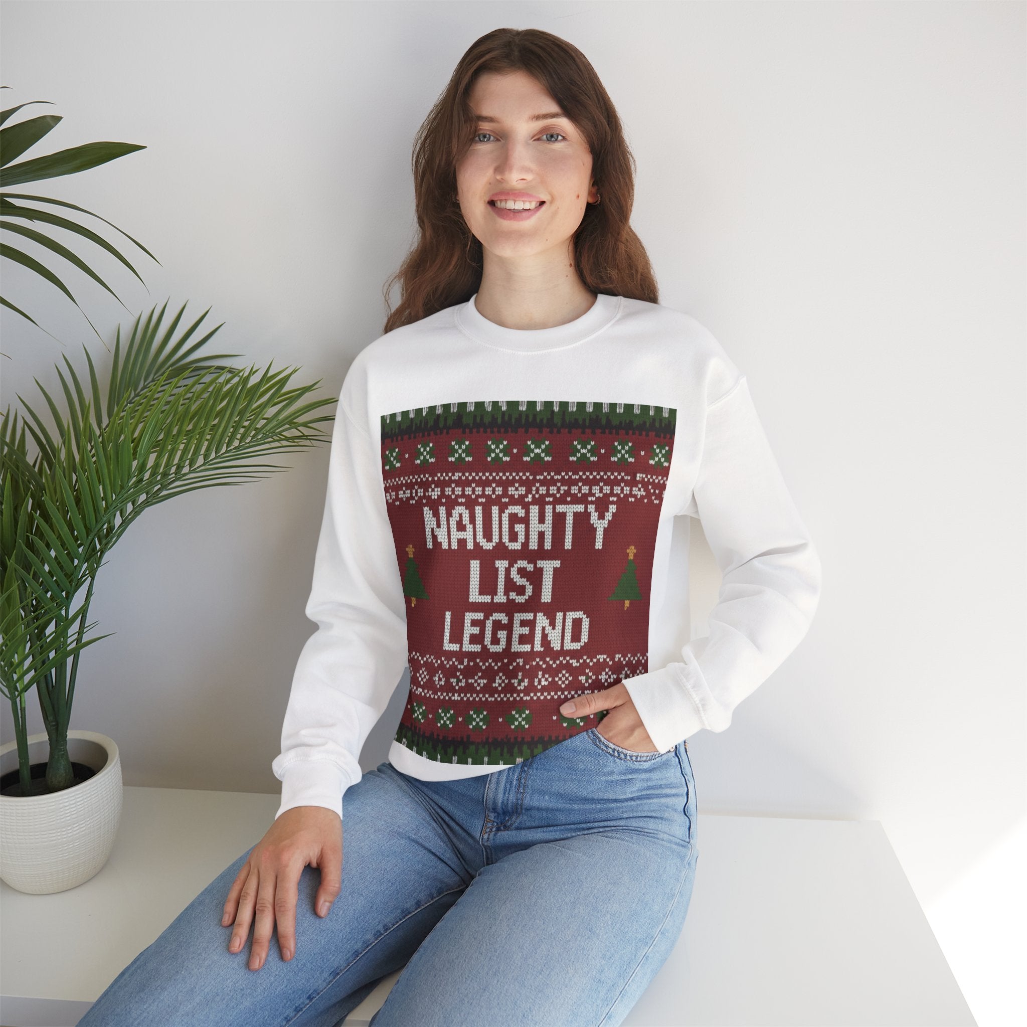 Ugly Xmas Jumper Sweatshirt — "Naughty List Legend" Christmas Crewneck