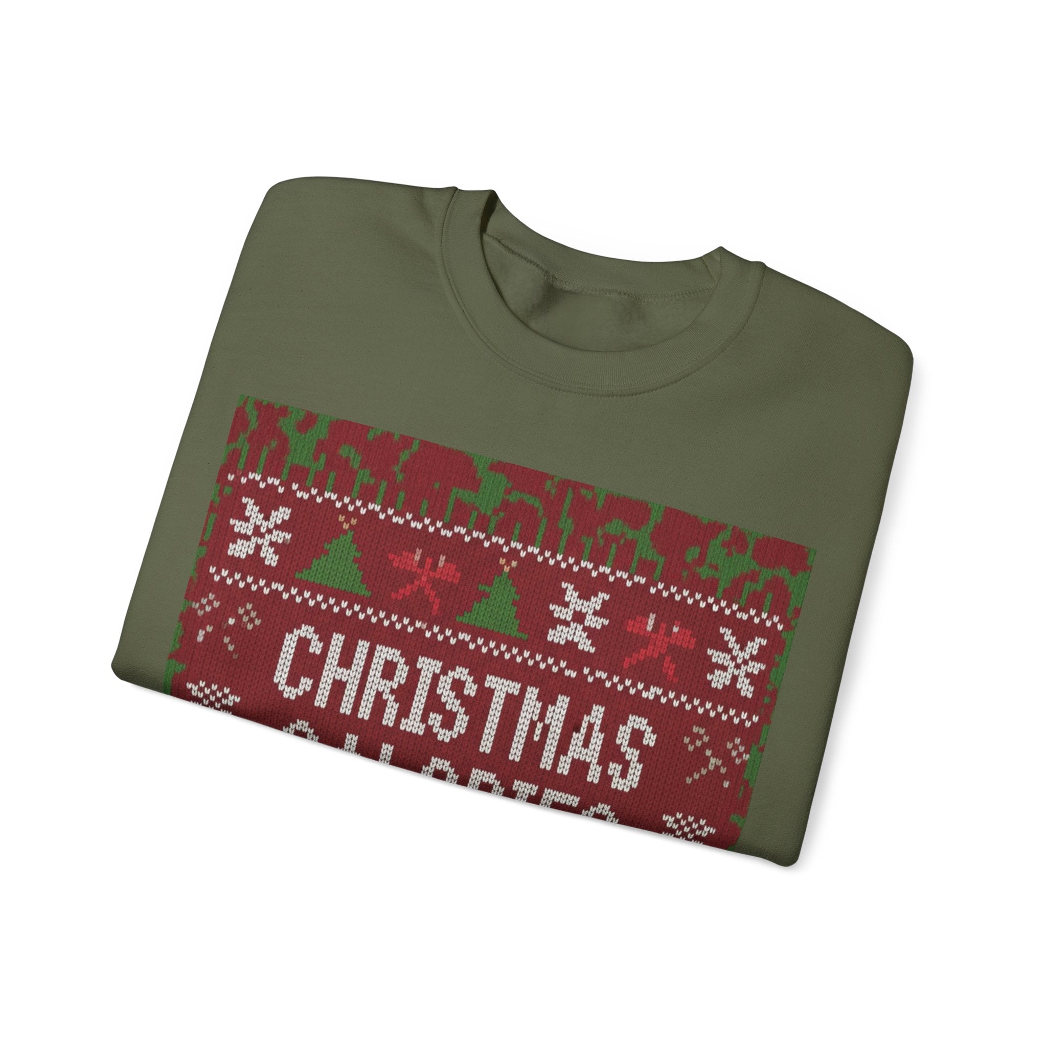 Ugly Xmas Jumper Sweatshirt — "Christmas Calories don't count" Christmas Crewneck