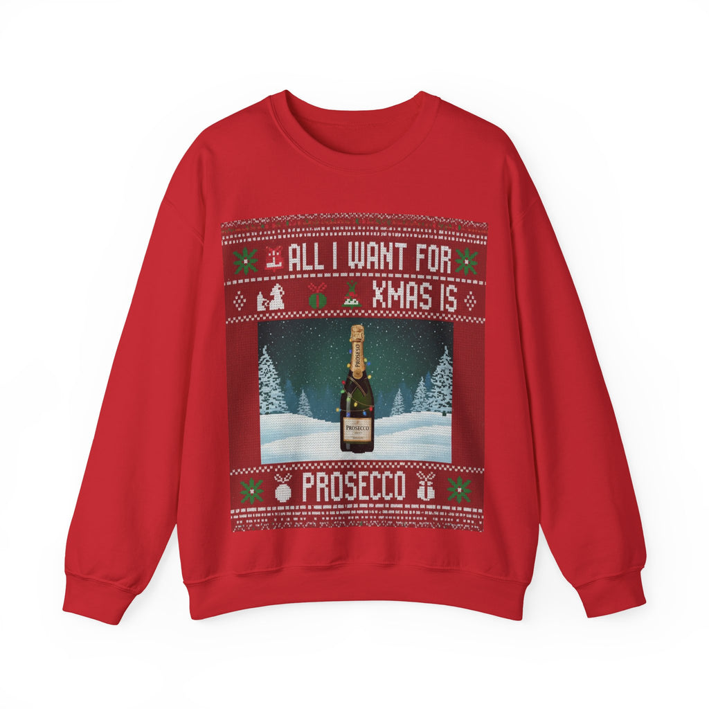 Ugly Xmas Jumper Sweatshirt — "All I want for Xmas is" Christmas Crewneck