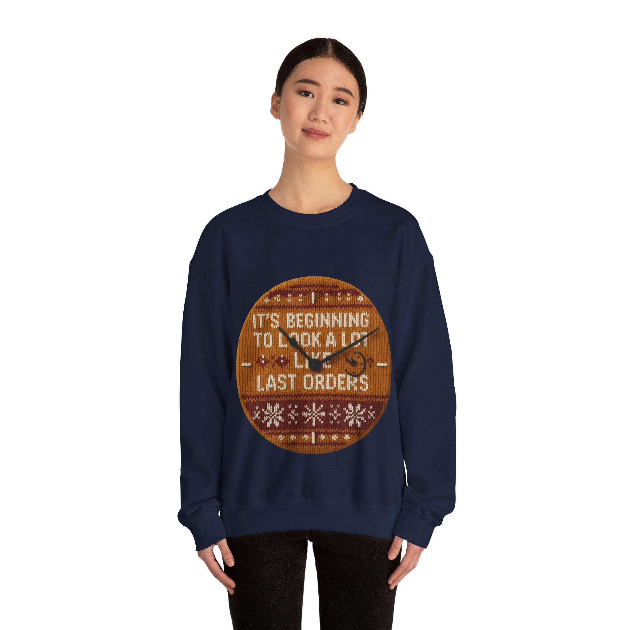 Ugly Xmas Jumper Sweatshirt — "Last orders" Christmas Crewneck
