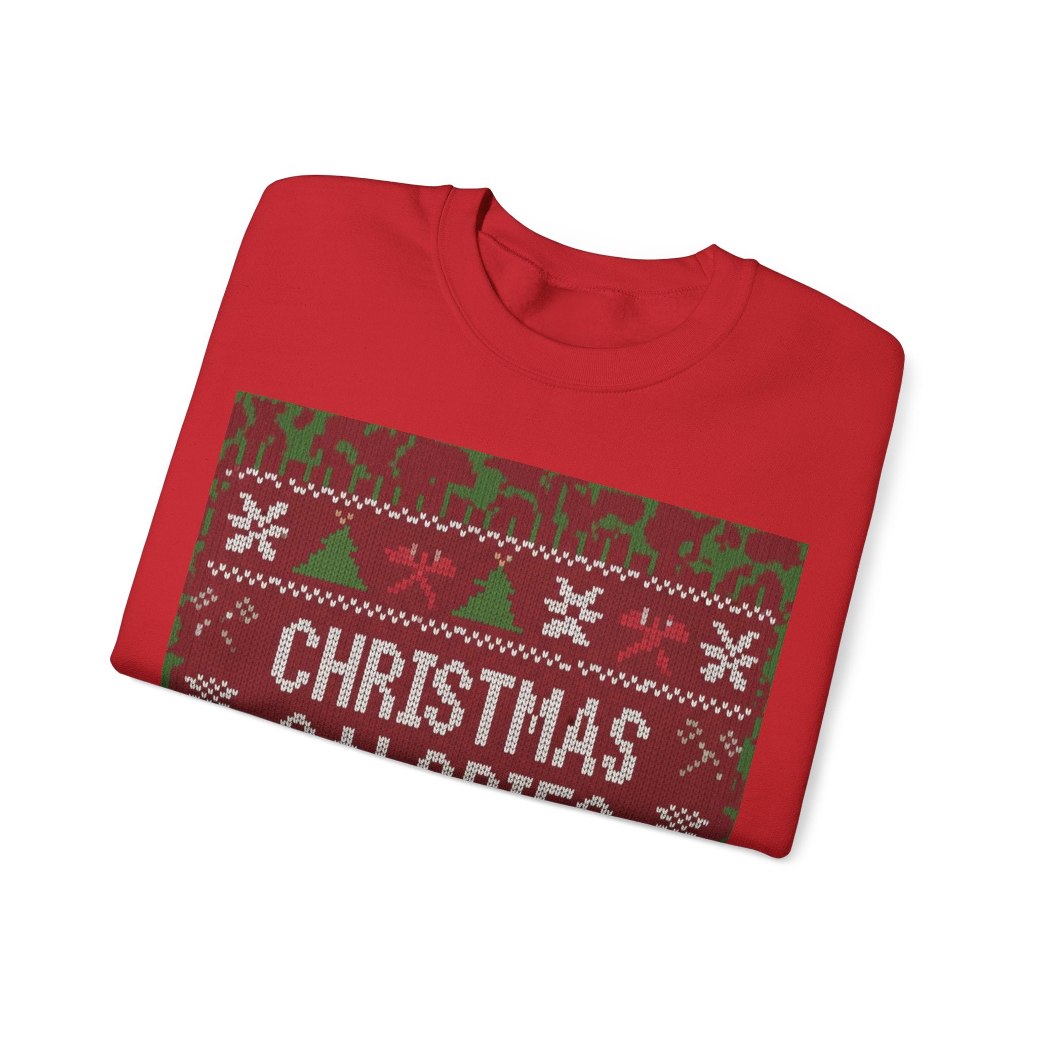 Ugly Xmas Jumper Sweatshirt — "Christmas Calories don't count" Christmas Crewneck