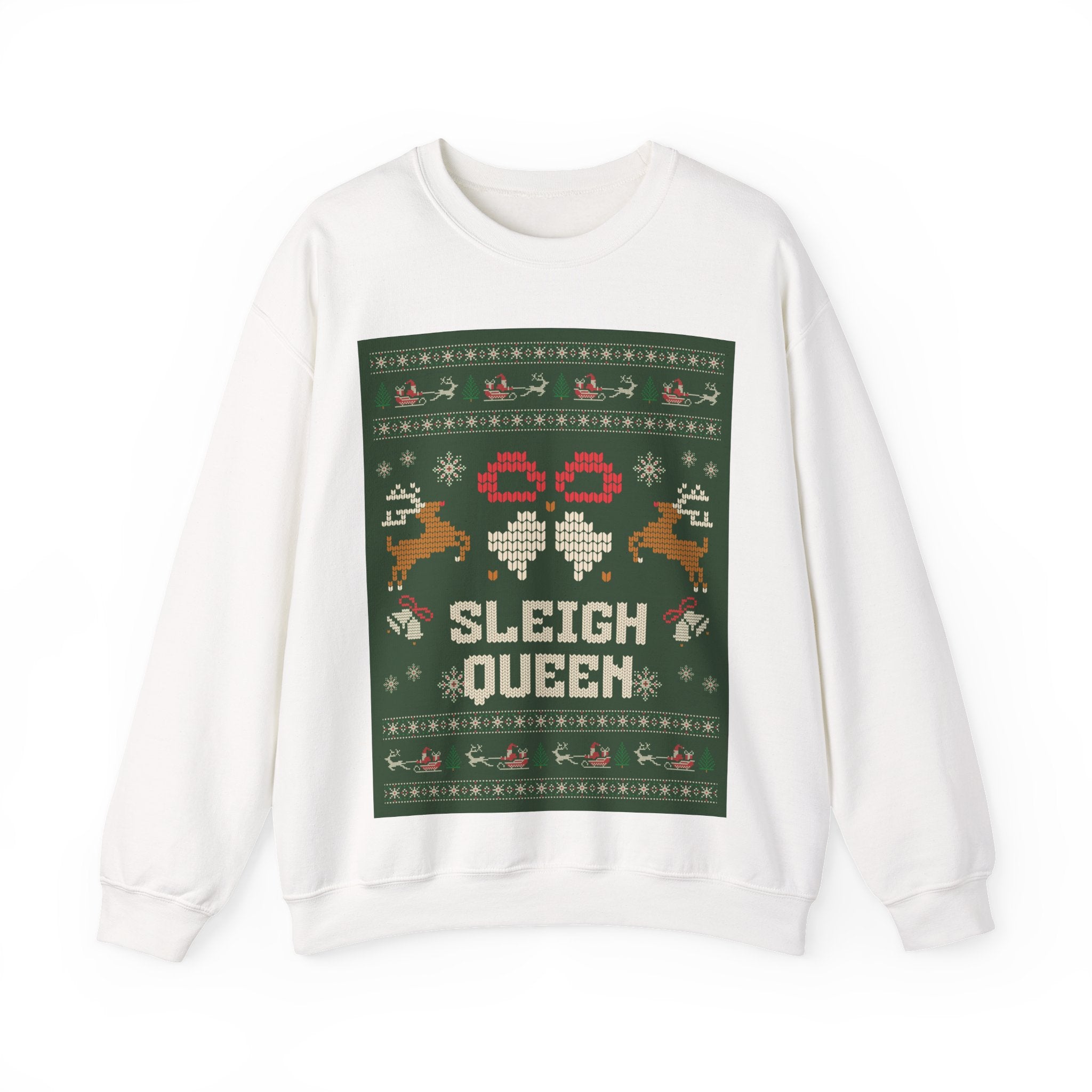 Ugly Xmas Jumper Sweatshirt — "Sleigh Queen" Christmas Crewneck