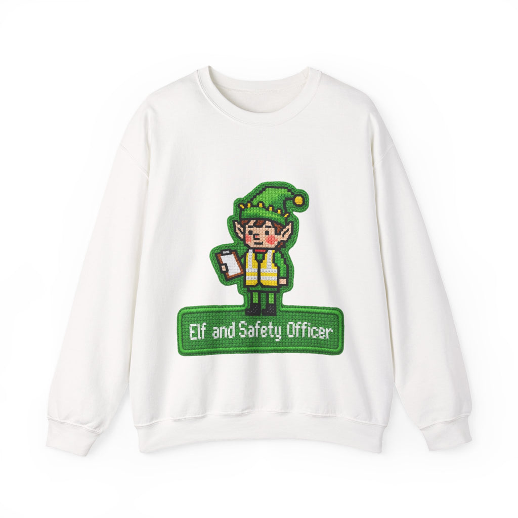 Ugly Xmas Jumper Sweatshirt — "Elf and Safety" Christmas Crewneck