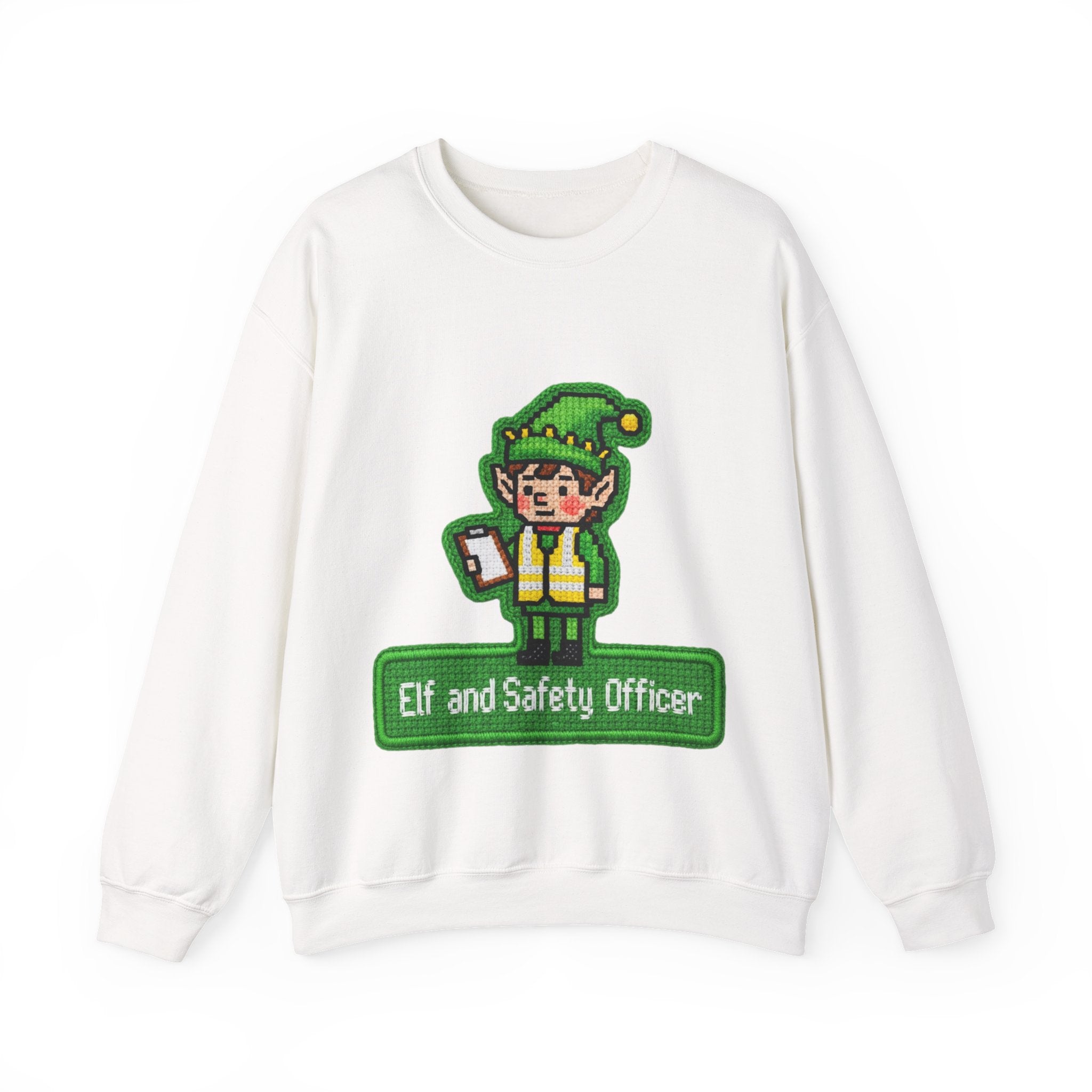 Ugly Xmas Jumper Sweatshirt — "Elf and Safety" Christmas Crewneck