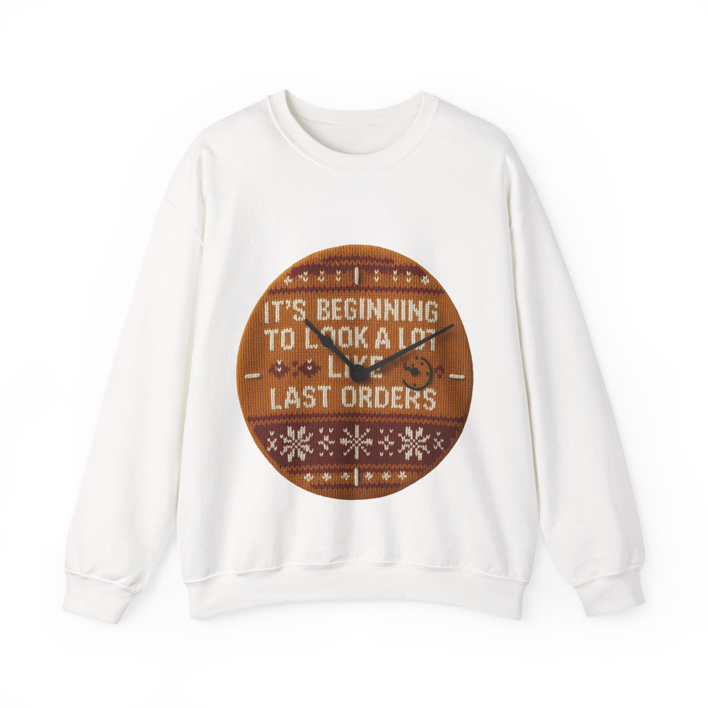 Ugly Xmas Jumper Sweatshirt — "Last orders" Christmas Crewneck
