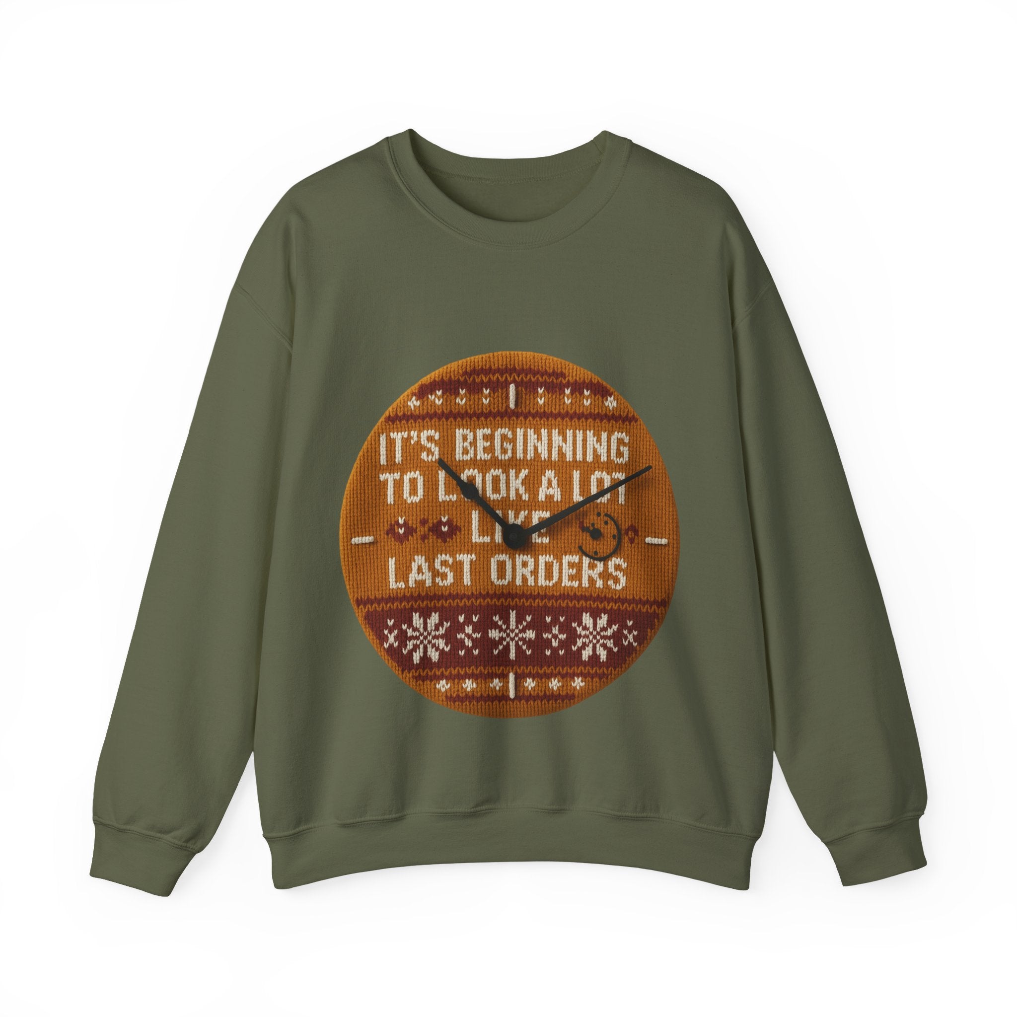 Ugly Xmas Jumper Sweatshirt — "Last orders" Christmas Crewneck