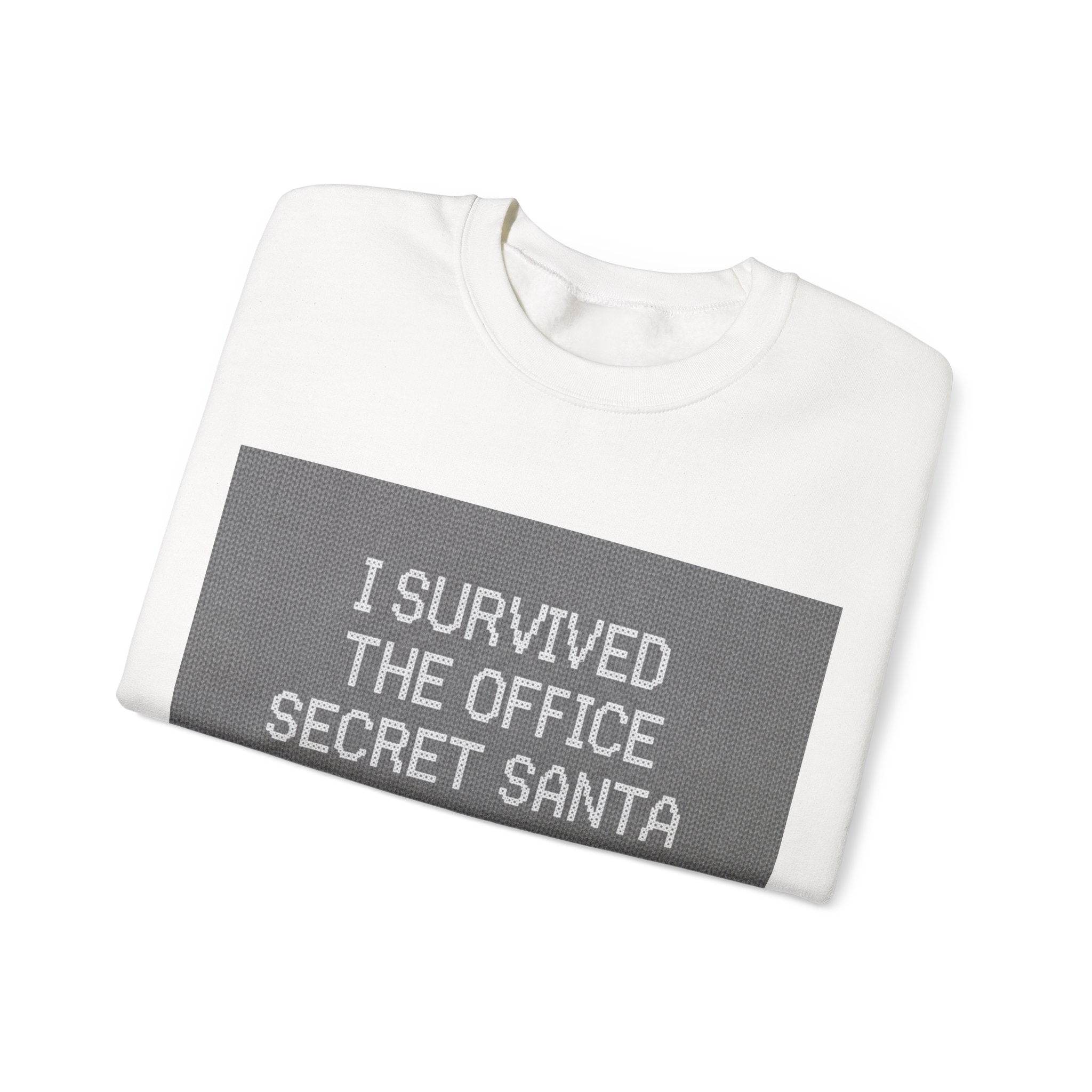 Ugly Christmas Jumper  — I Survived the Office Secret Santa Crewneck