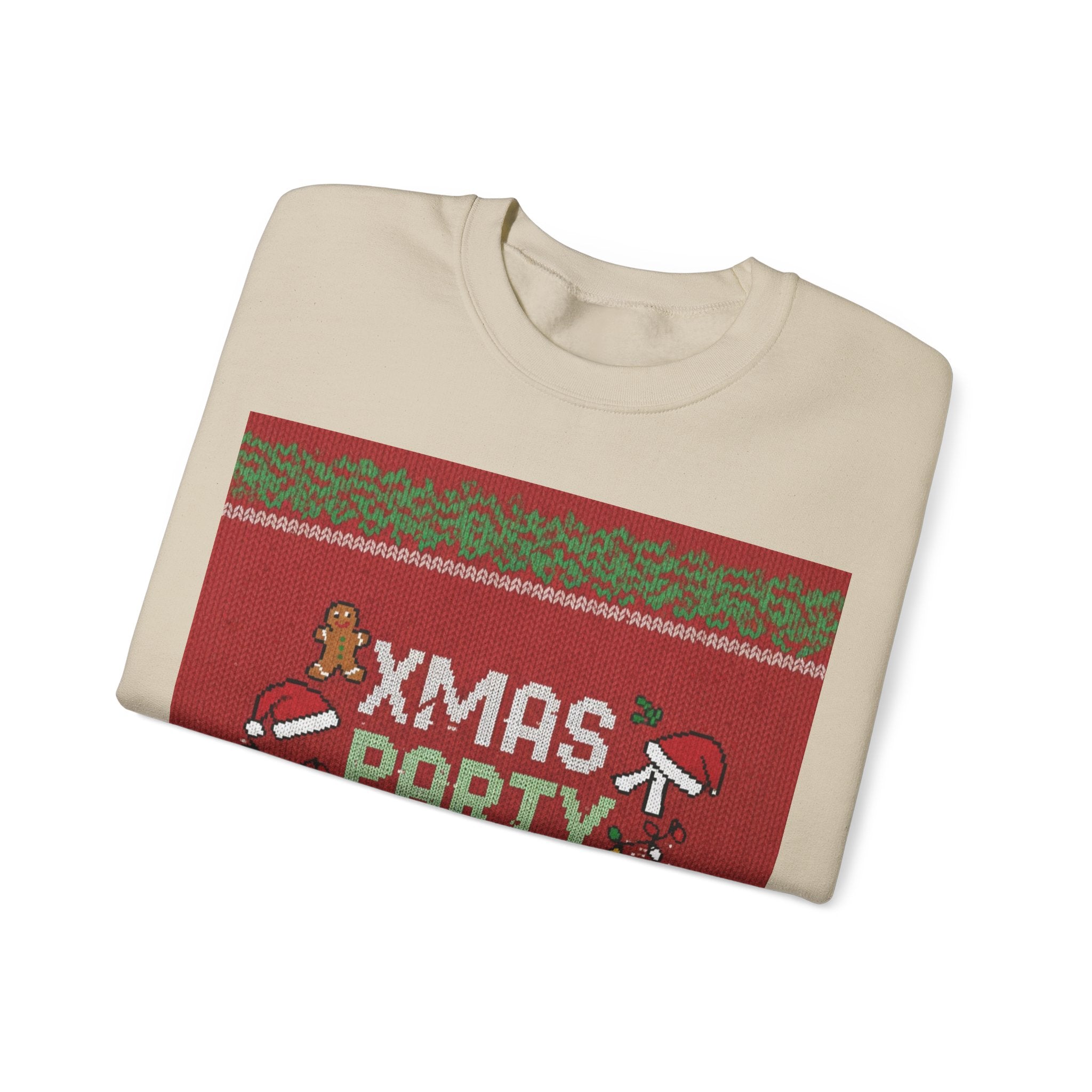 Ugly Xmas Jumper Sweatshirt — "XMAS PARTY SURVIVOR 2025" Christmas Crewneck