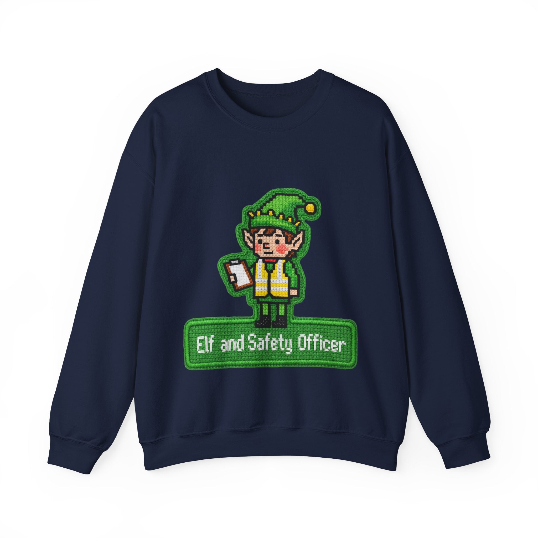 Ugly Xmas Jumper Sweatshirt — "Elf and Safety" Christmas Crewneck