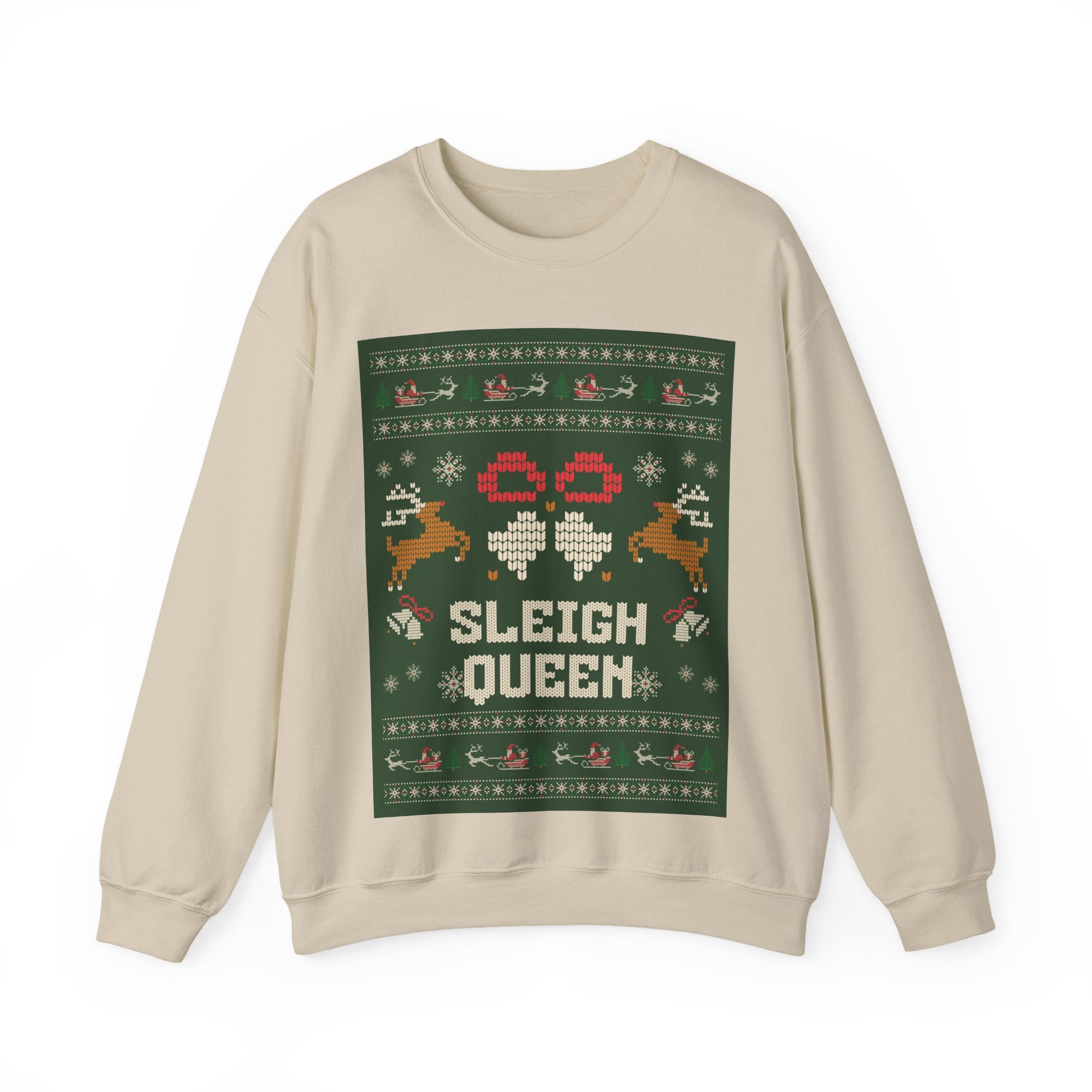 Ugly Xmas Jumper Sweatshirt — "Sleigh Queen" Christmas Crewneck