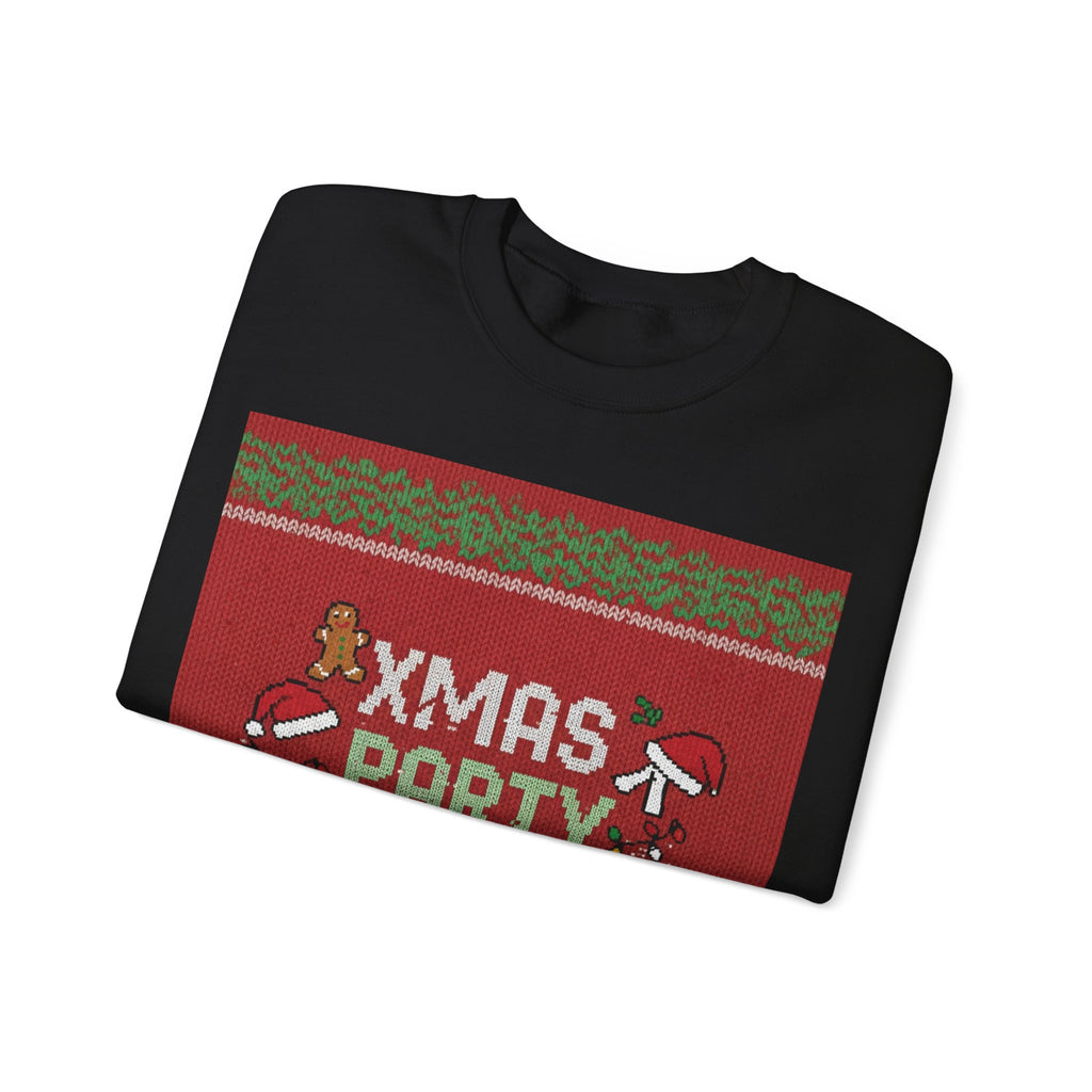 Ugly Xmas Jumper Sweatshirt — "XMAS PARTY SURVIVOR 2025" Christmas Crewneck