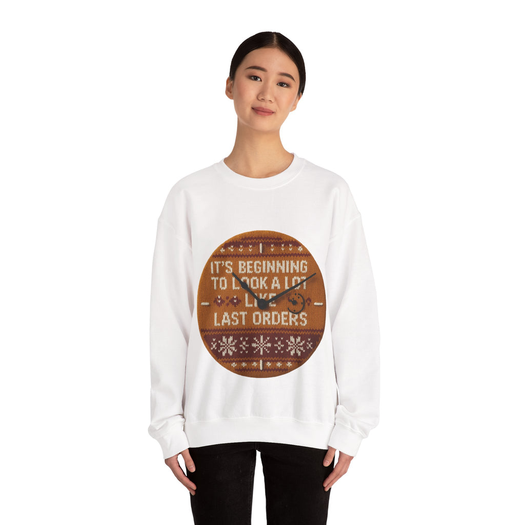 Ugly Xmas Jumper Sweatshirt — "Last orders" Christmas Crewneck