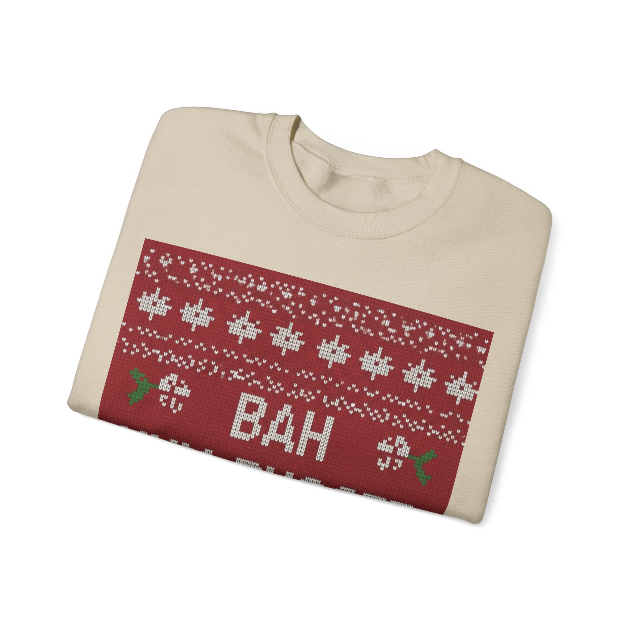Ugly Xmas Jumper Sweatshirt — "Bah Hum Bugger" Christmas Crewneck