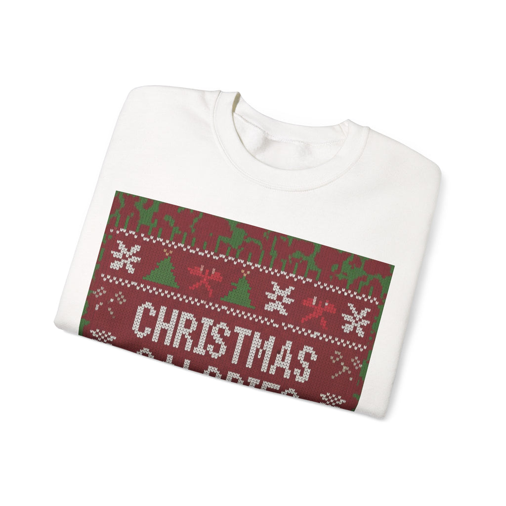 Ugly Xmas Jumper Sweatshirt — "Christmas Calories don't count" Christmas Crewneck