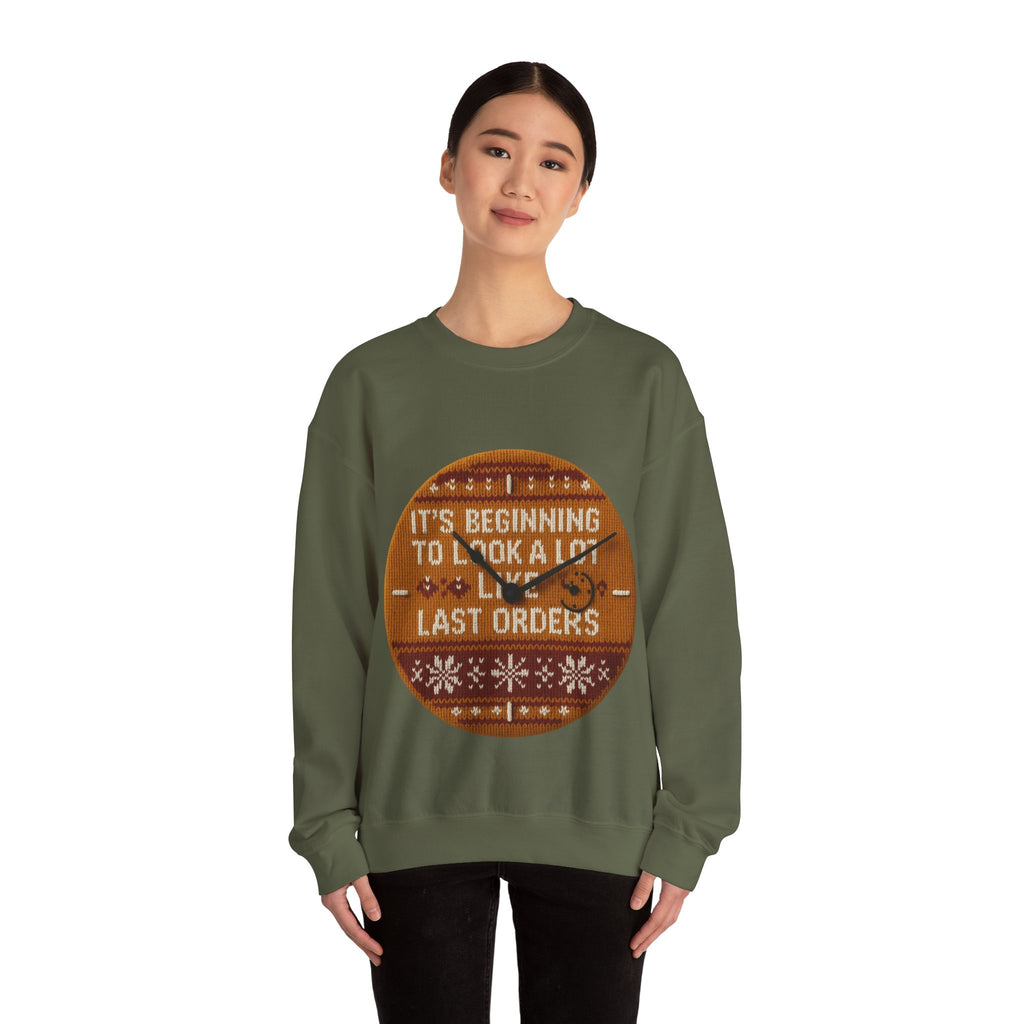 Ugly Xmas Jumper Sweatshirt — "Last orders" Christmas Crewneck