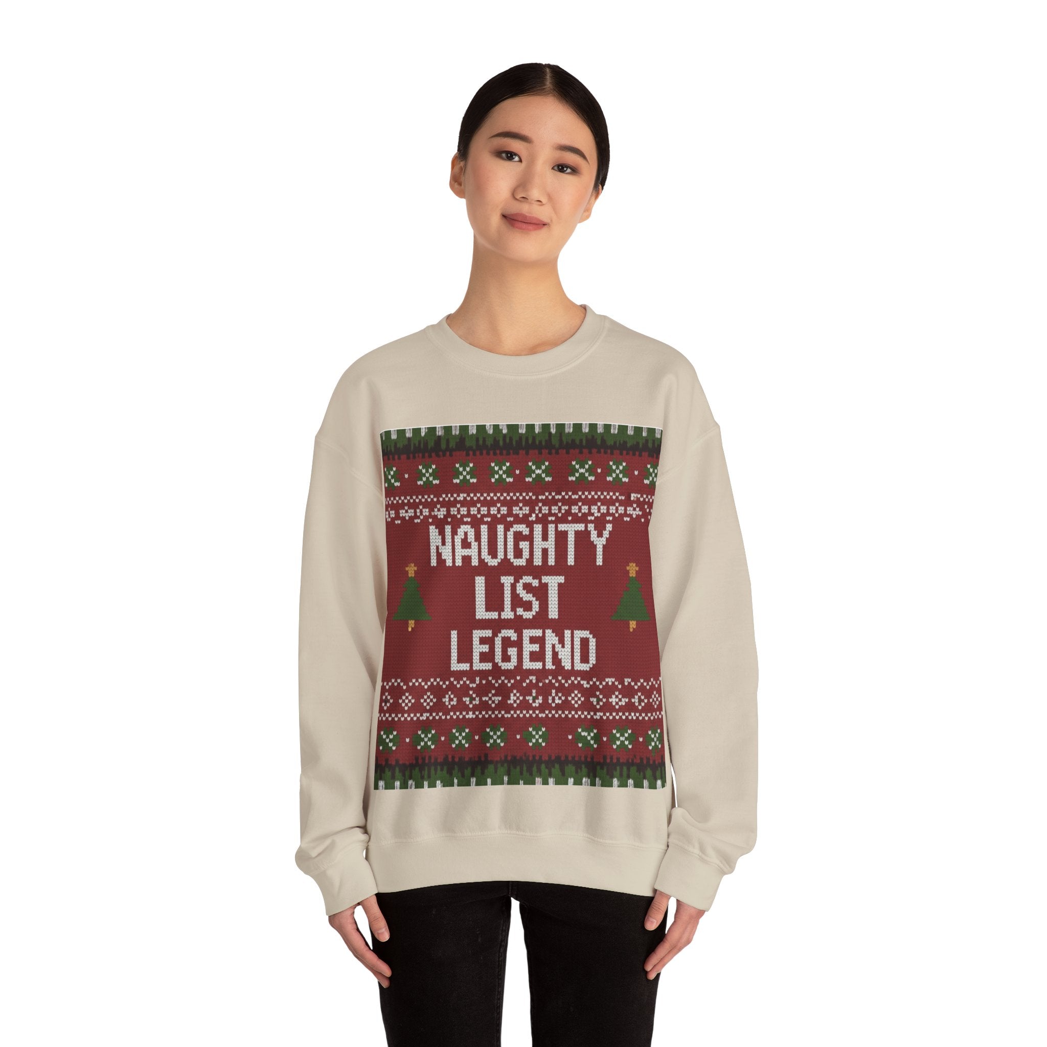 Ugly Xmas Jumper Sweatshirt — "Naughty List Legend" Christmas Crewneck