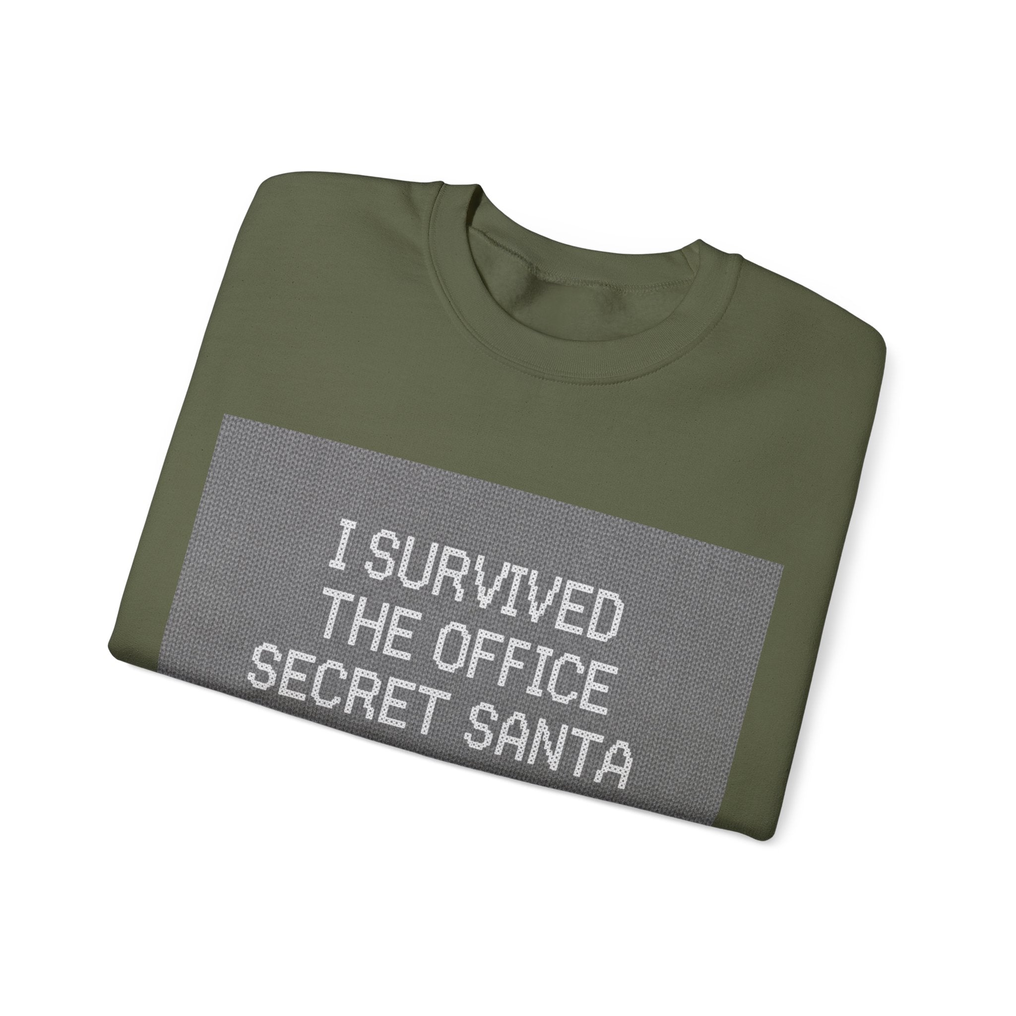 Ugly Christmas Jumper  — I Survived the Office Secret Santa Crewneck