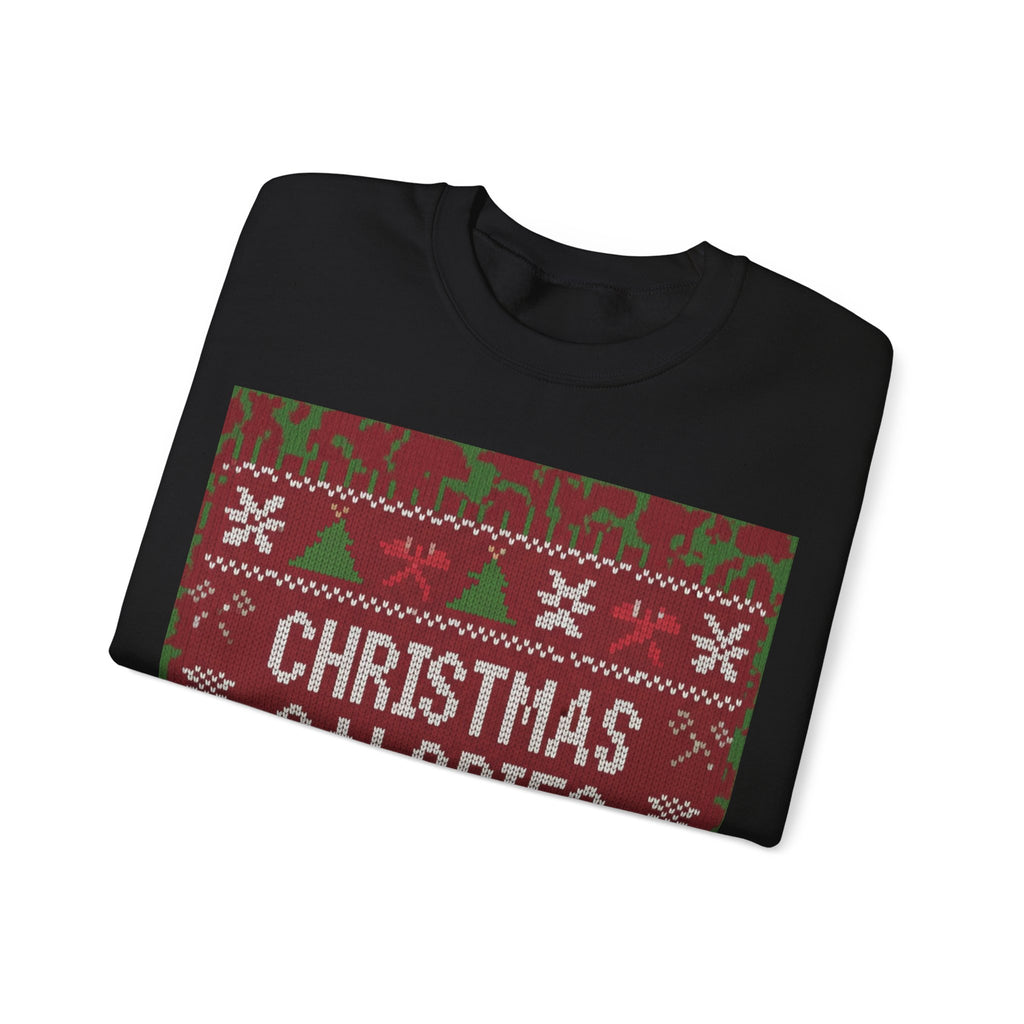 Ugly Xmas Jumper Sweatshirt — "Christmas Calories don't count" Christmas Crewneck