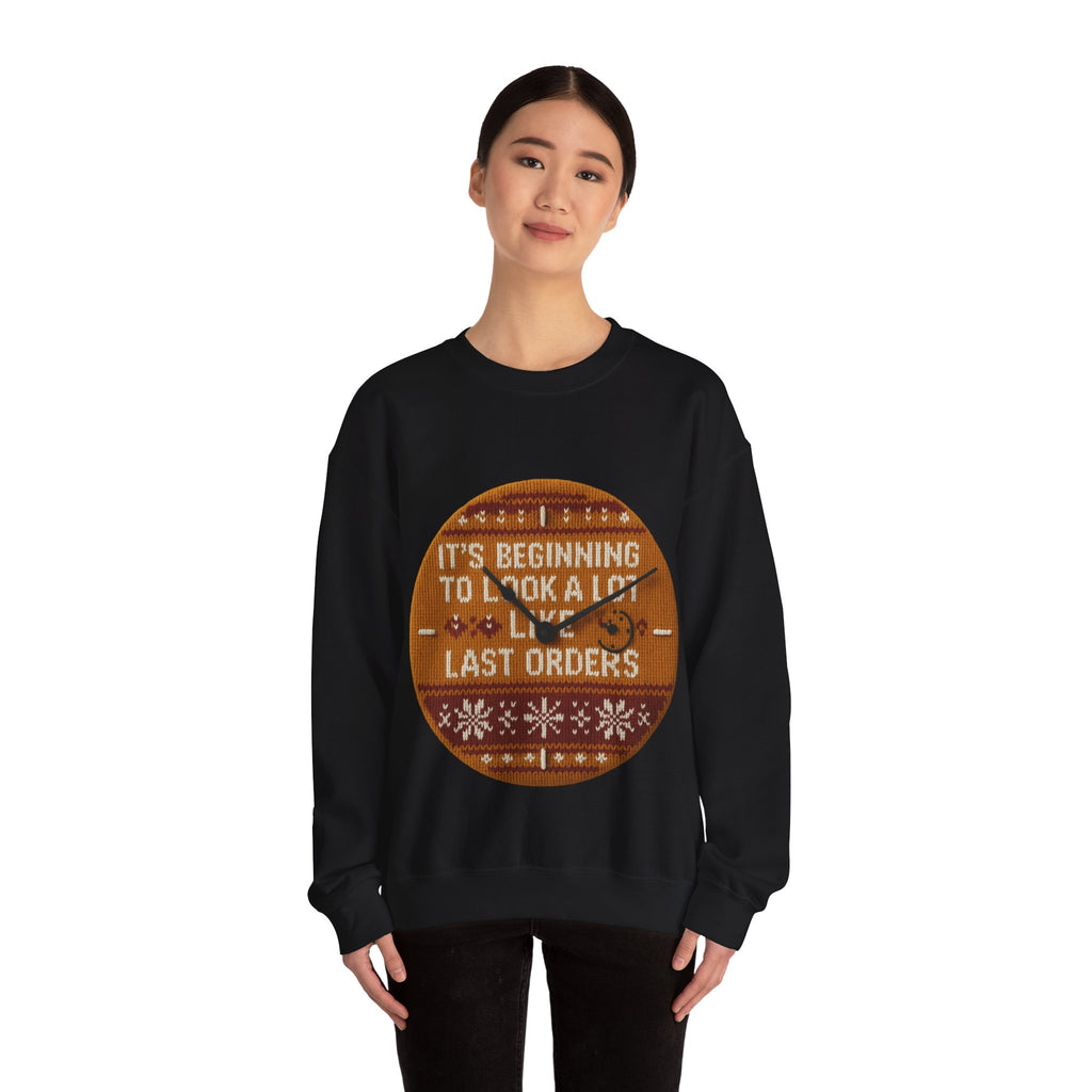 Ugly Xmas Jumper Sweatshirt — "Last orders" Christmas Crewneck