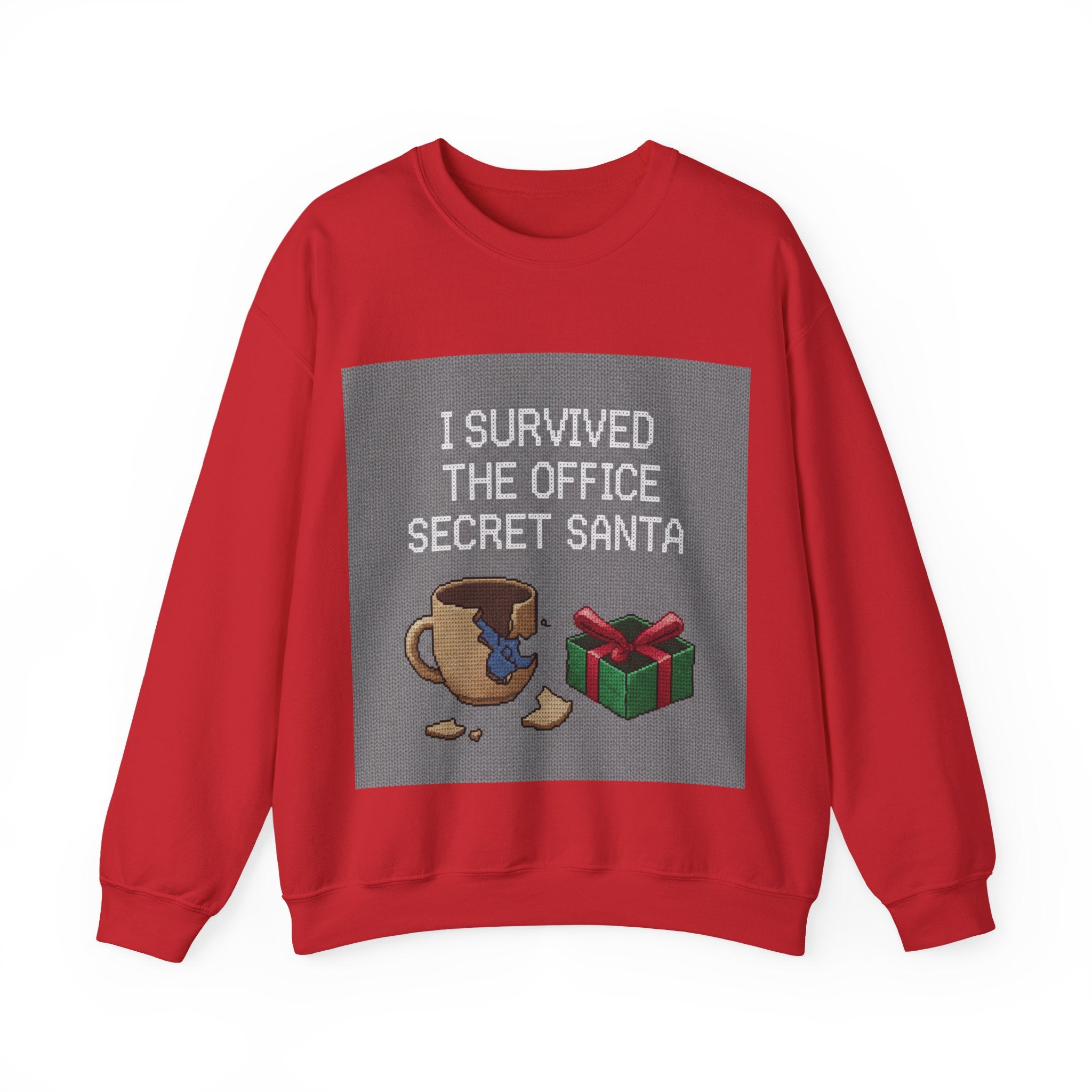 Ugly Christmas Jumper  — I Survived the Office Secret Santa Crewneck
