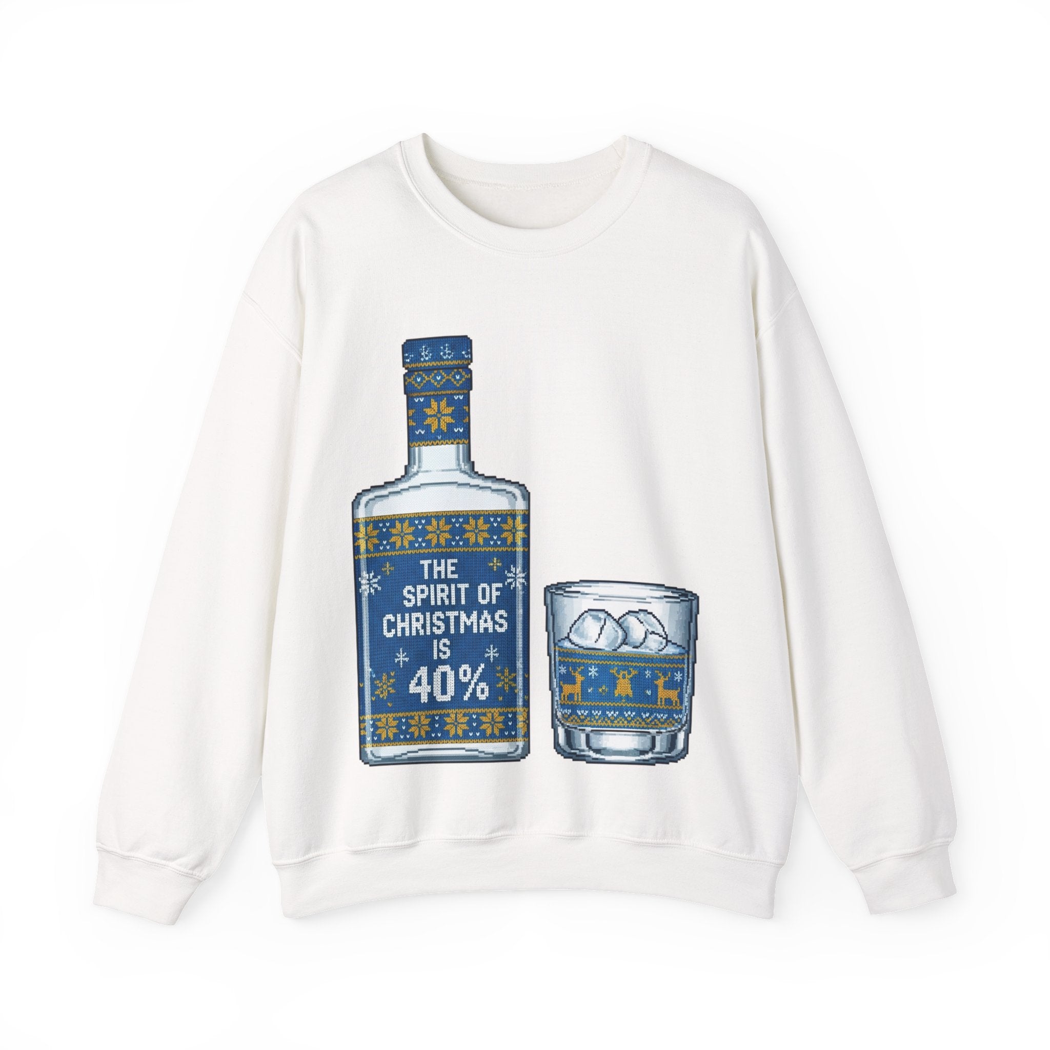 Ugly Xmas Jumper Sweatshirt — "40% Spirit of Christmas" Christmas Crewneck