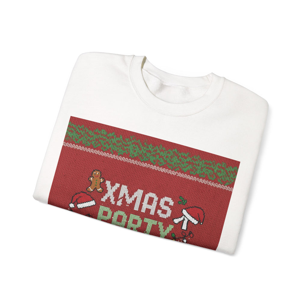 Ugly Xmas Jumper Sweatshirt — "XMAS PARTY SURVIVOR 2025" Christmas Crewneck