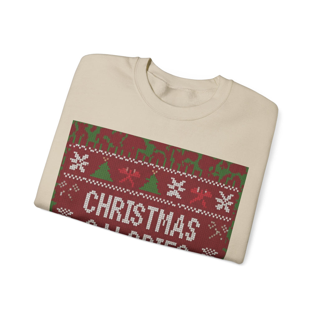 Ugly Xmas Jumper Sweatshirt — "Christmas Calories don't count" Christmas Crewneck
