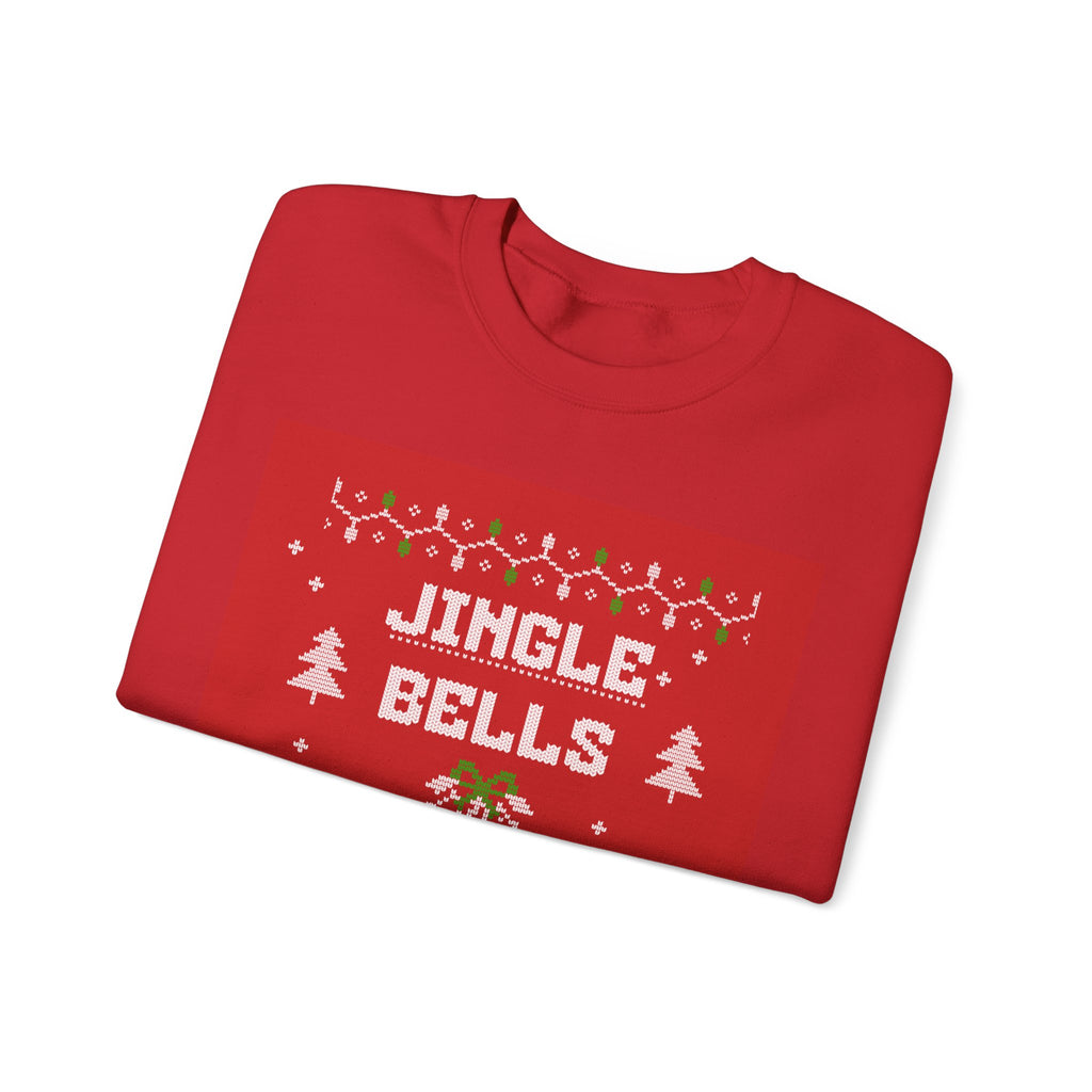 Ugly Xmas Jumper Sweatshirt — "Jingle Bells My Ex Can't Spell" Christmas Crewneck