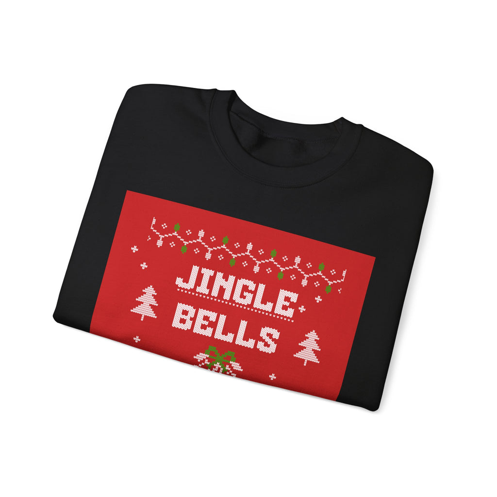 Ugly Xmas Jumper Sweatshirt — "Jingle Bells My Ex Can't Spell" Christmas Crewneck