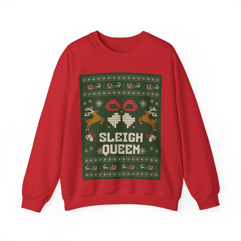 Ugly Xmas Jumper Sweatshirt — "Sleigh Queen" Christmas Crewneck
