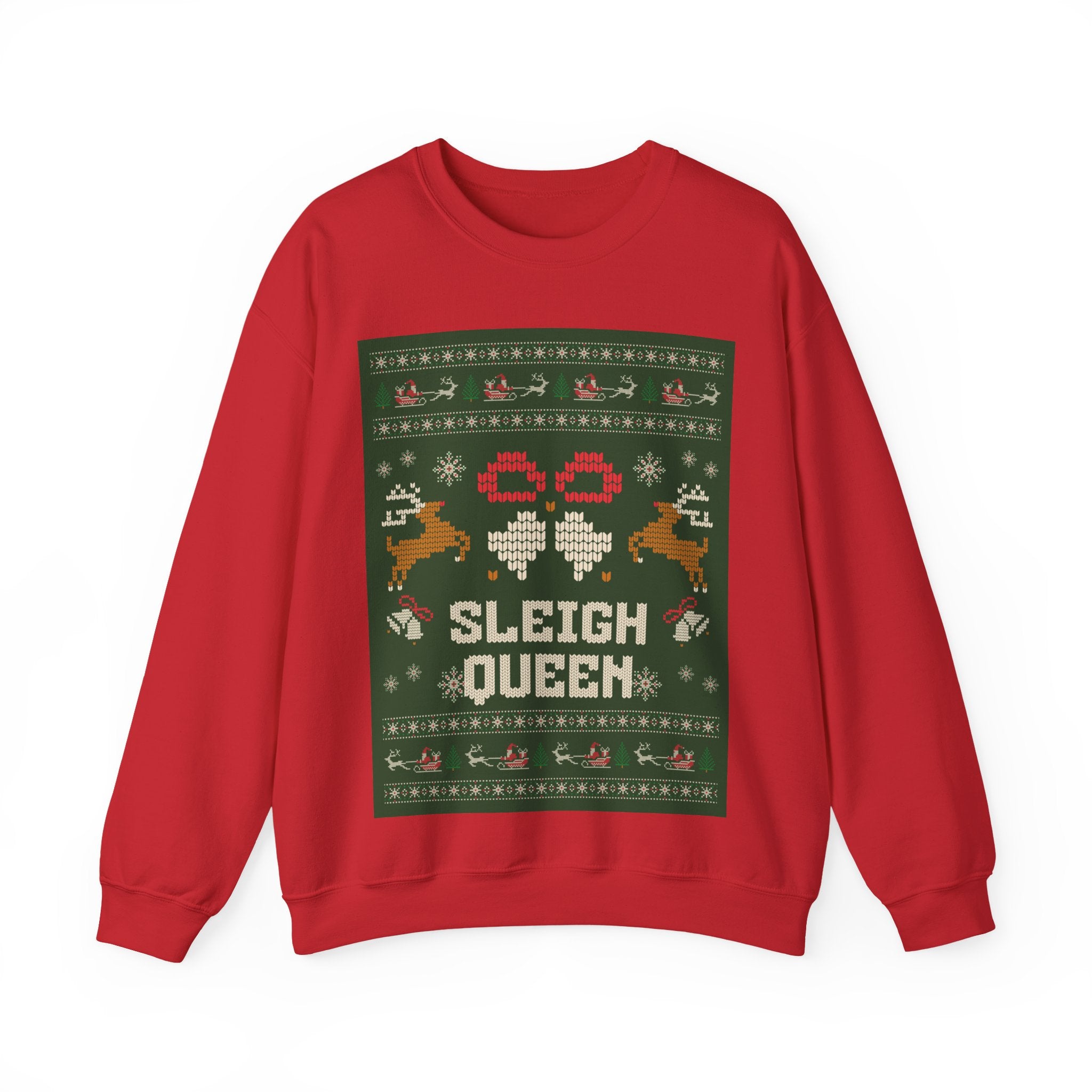Ugly Xmas Jumper Sweatshirt — "Sleigh Queen" Christmas Crewneck