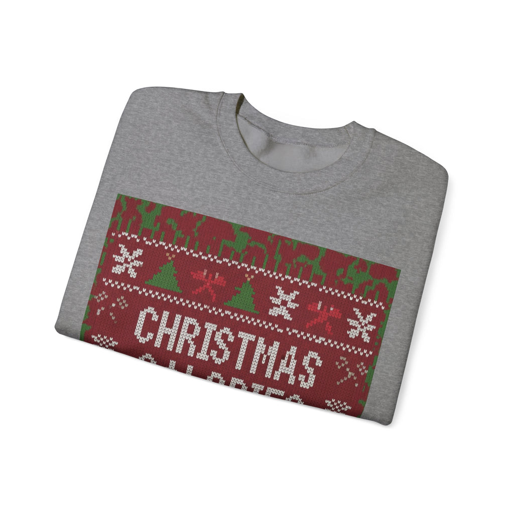 Ugly Xmas Jumper Sweatshirt — "Christmas Calories don't count" Christmas Crewneck