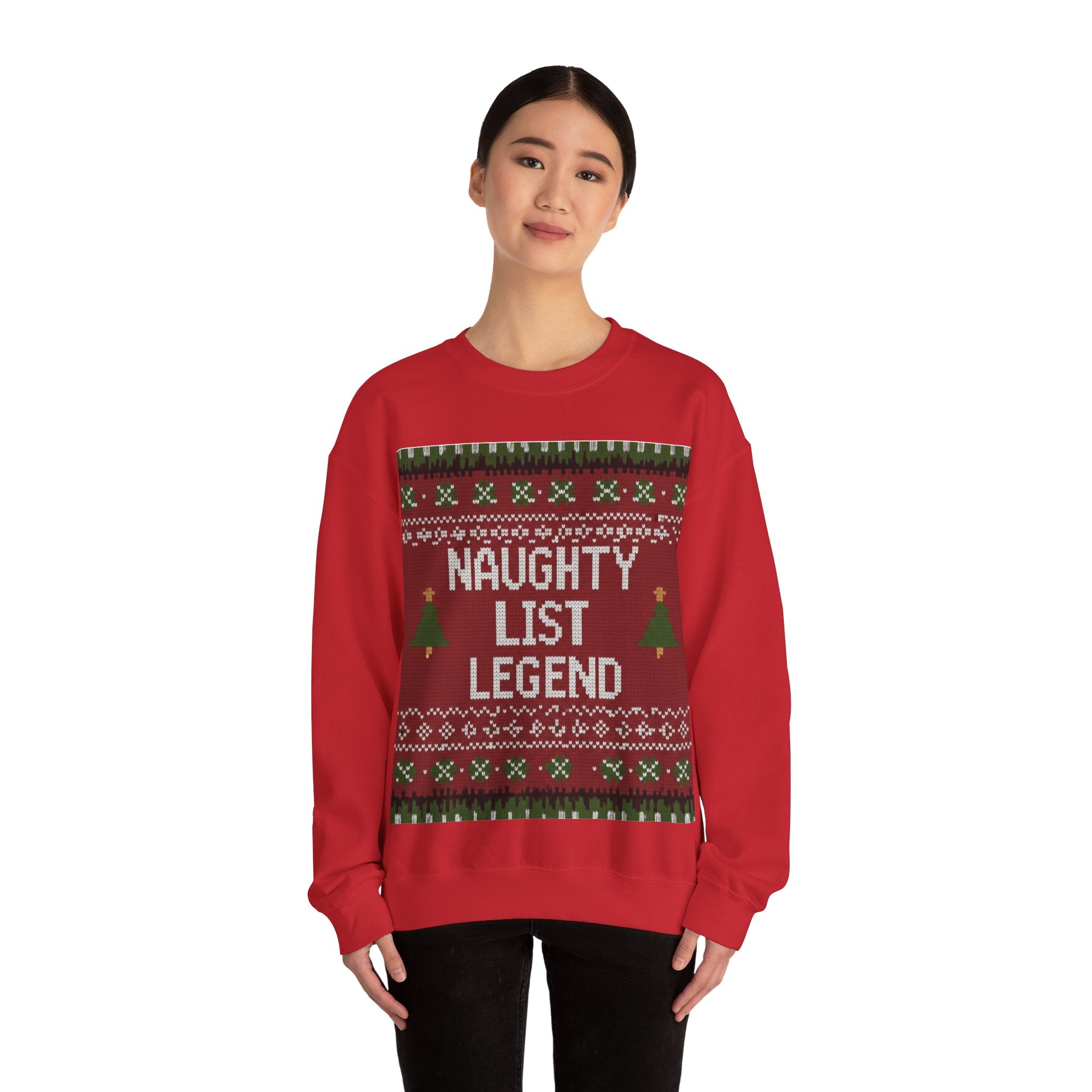 Ugly Xmas Jumper Sweatshirt — "Naughty List Legend" Christmas Crewneck