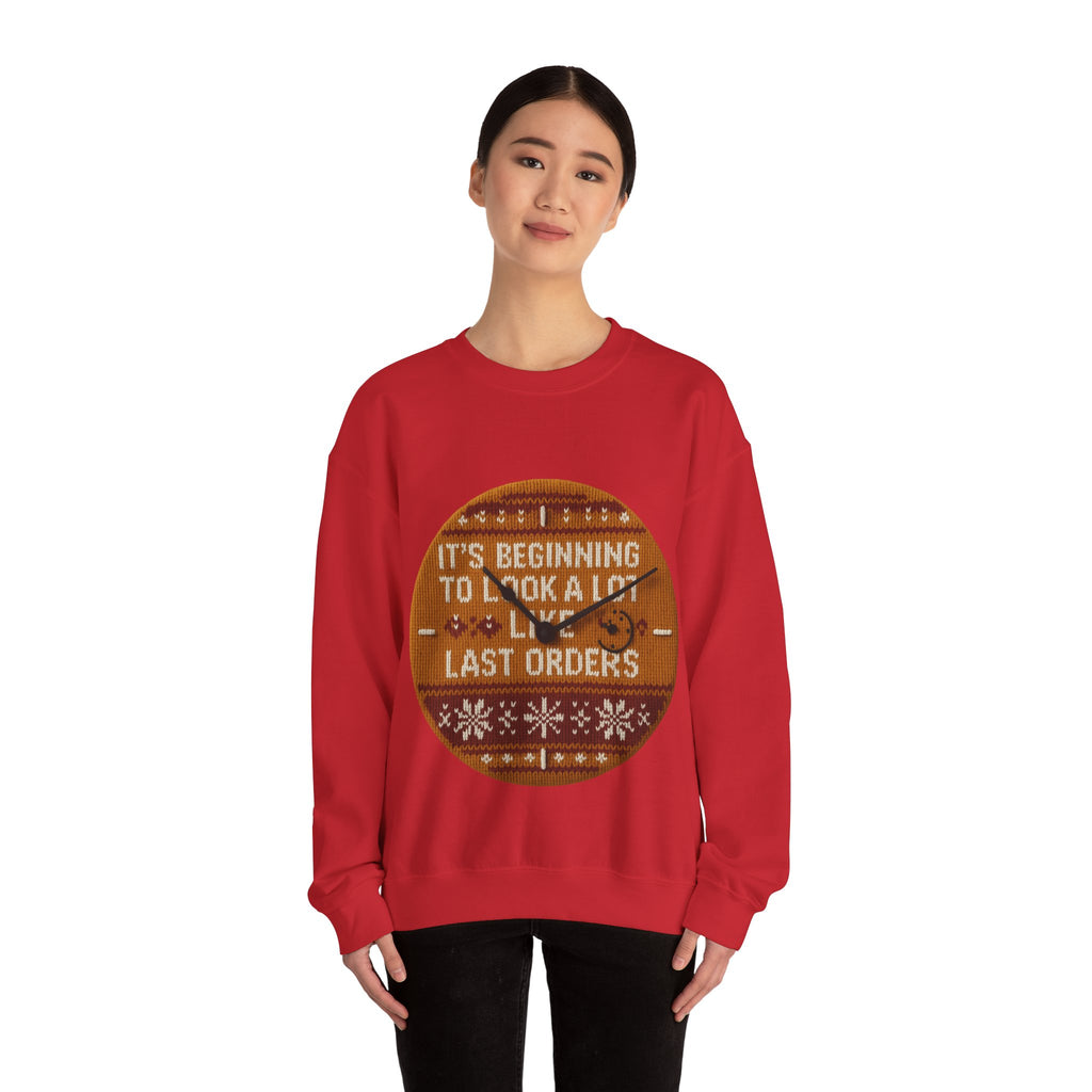 Ugly Xmas Jumper Sweatshirt — "Last orders" Christmas Crewneck