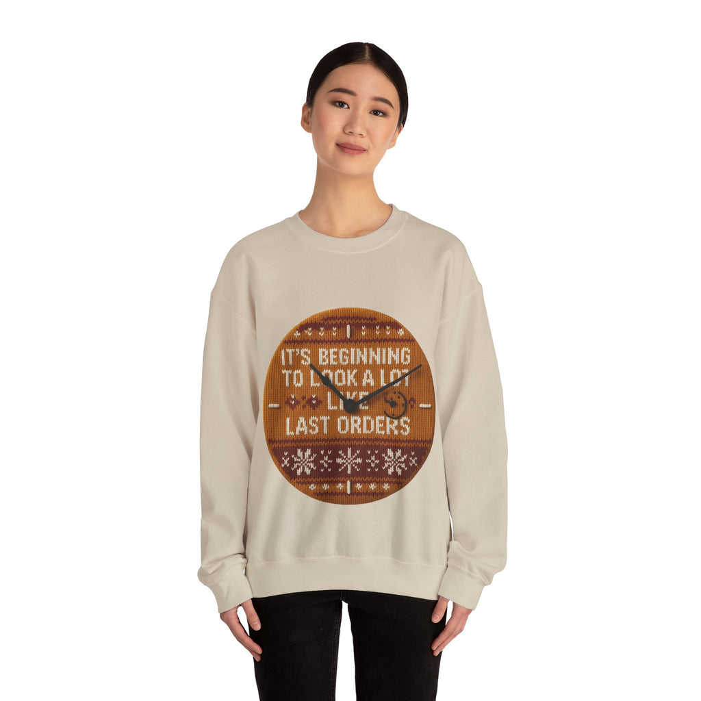 Ugly Xmas Jumper Sweatshirt — "Last orders" Christmas Crewneck
