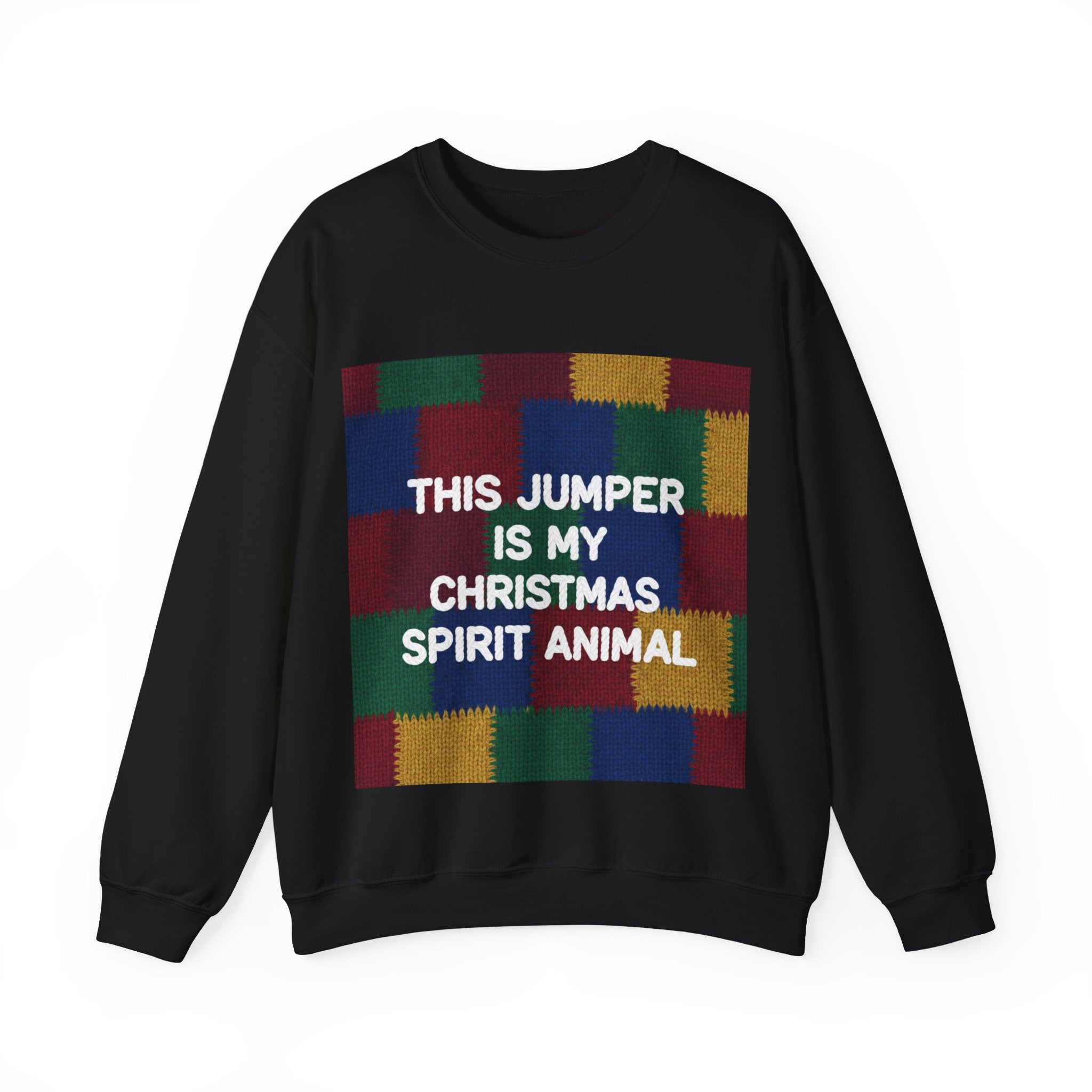 Ugly Xmas Jumper Sweatshirt — "This Jumper is my Christmas Spirit Animal" Christmas Crewneck