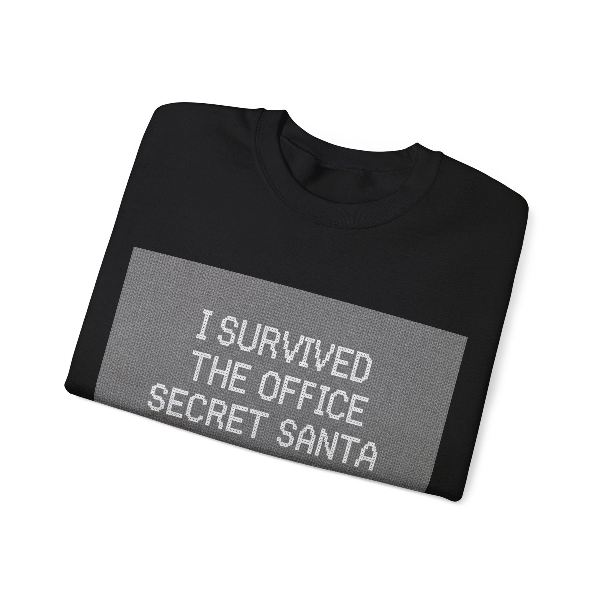 Ugly Christmas Jumper  — I Survived the Office Secret Santa Crewneck
