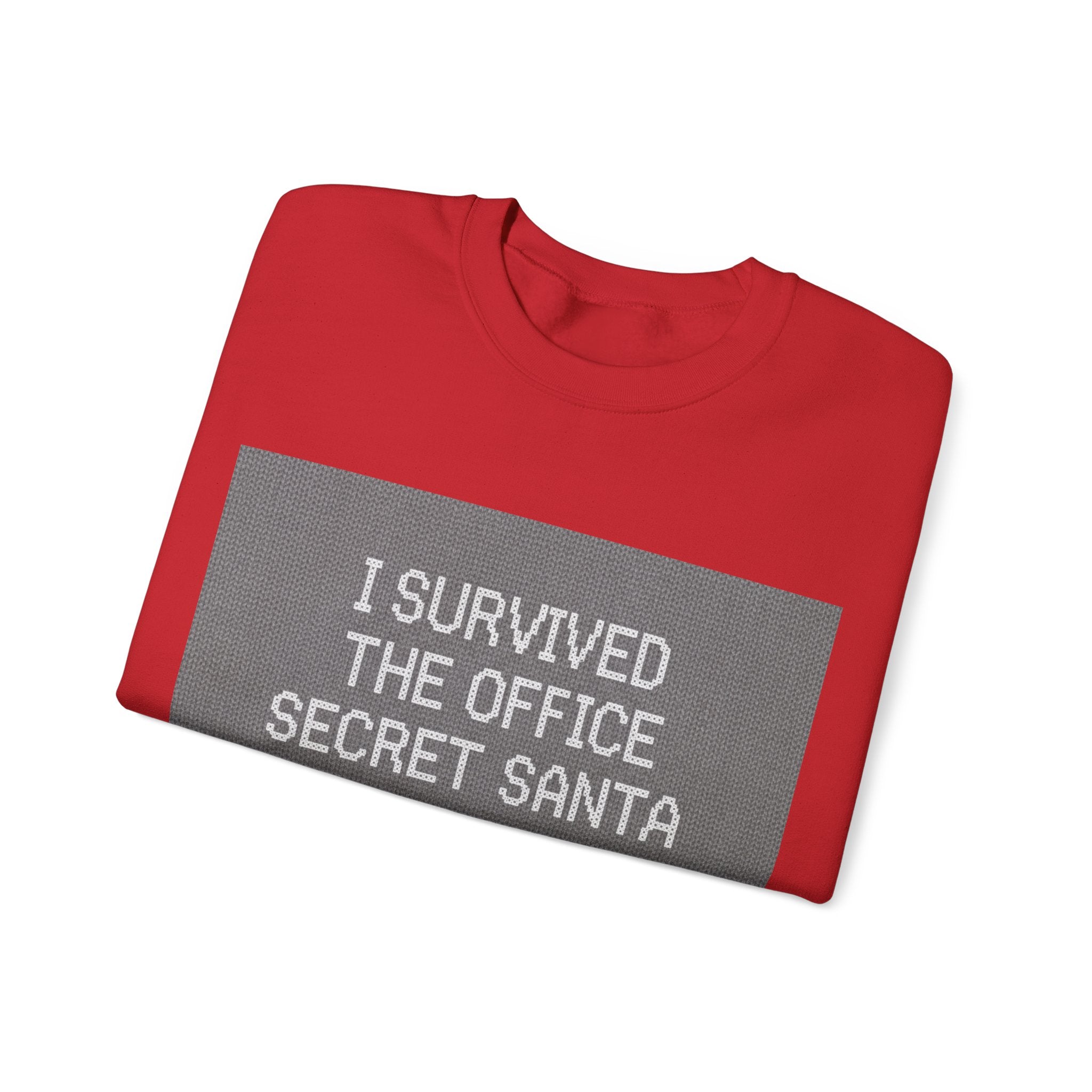 Ugly Christmas Jumper  — I Survived the Office Secret Santa Crewneck