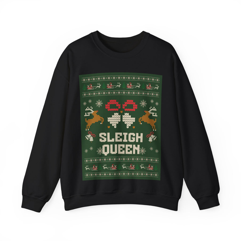 Ugly Xmas Jumper Sweatshirt — "Sleigh Queen" Christmas Crewneck