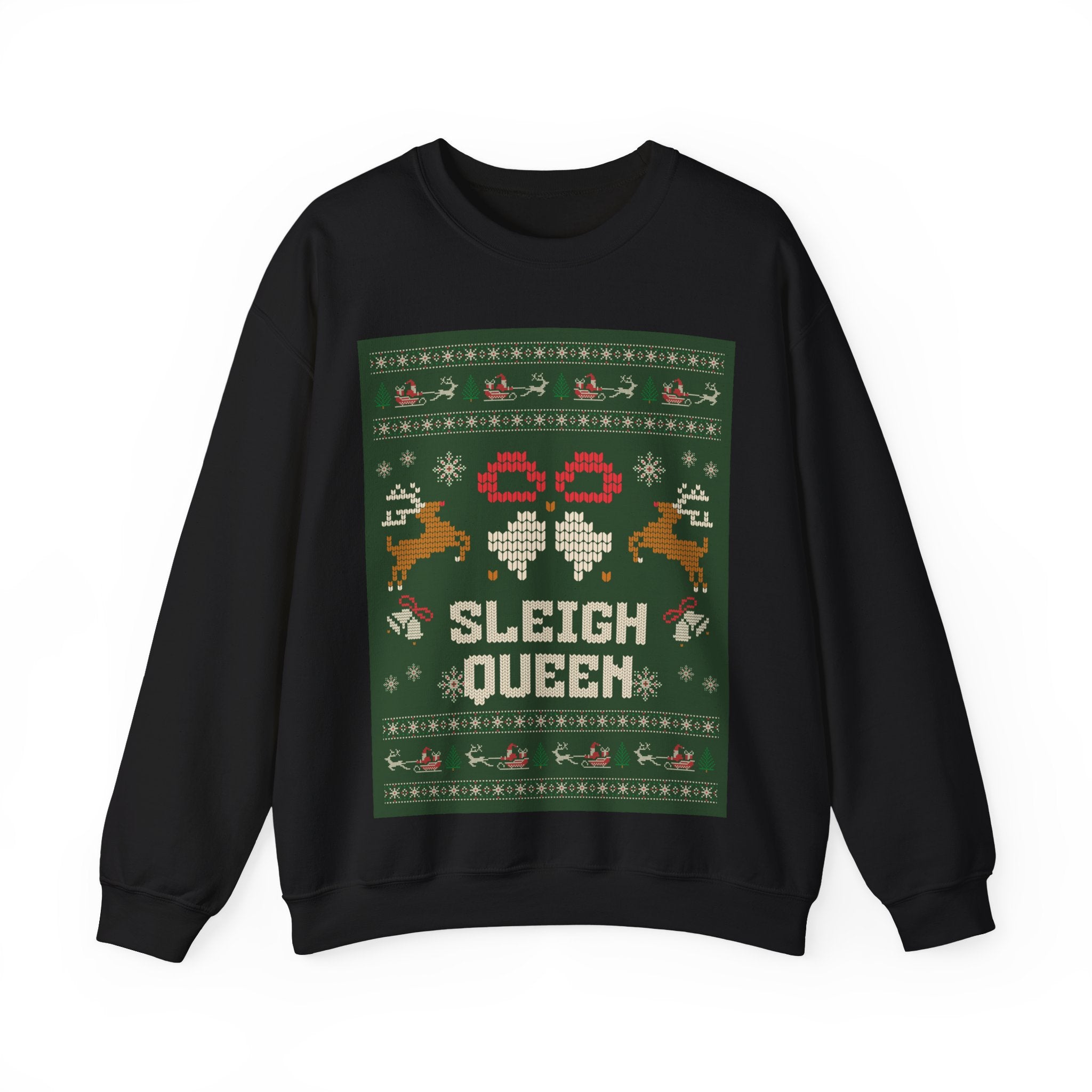 Ugly Xmas Jumper Sweatshirt — "Sleigh Queen" Christmas Crewneck