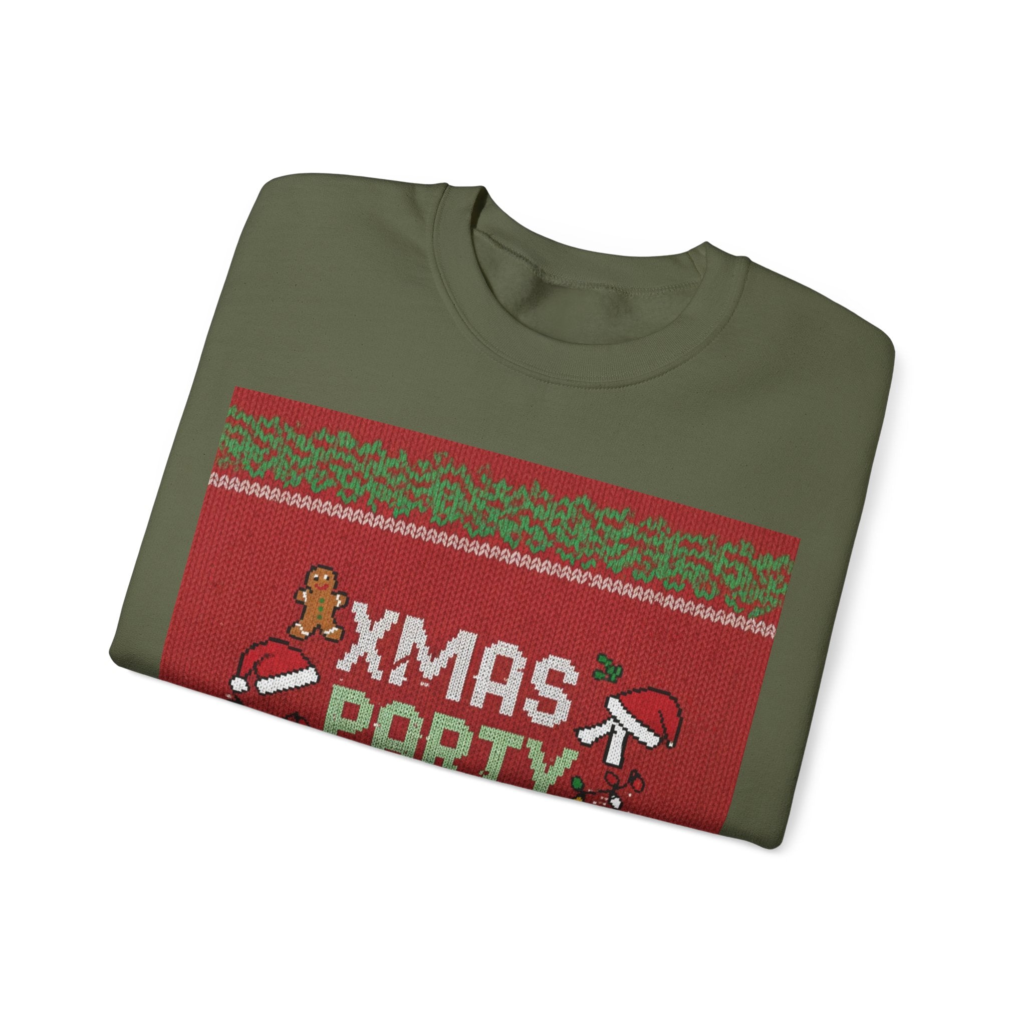 Ugly Xmas Jumper Sweatshirt — "XMAS PARTY SURVIVOR 2025" Christmas Crewneck