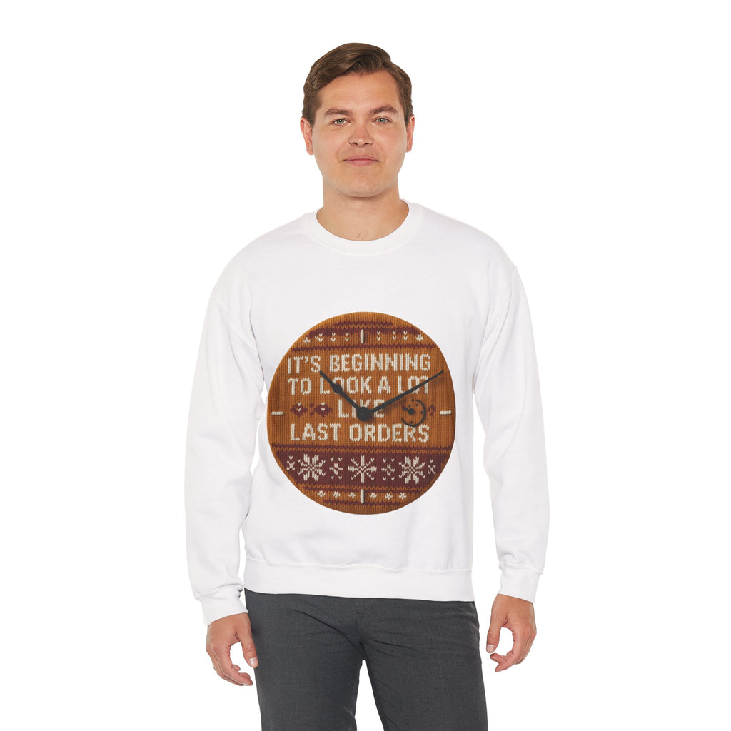 Ugly Xmas Jumper Sweatshirt — "Last orders" Christmas Crewneck